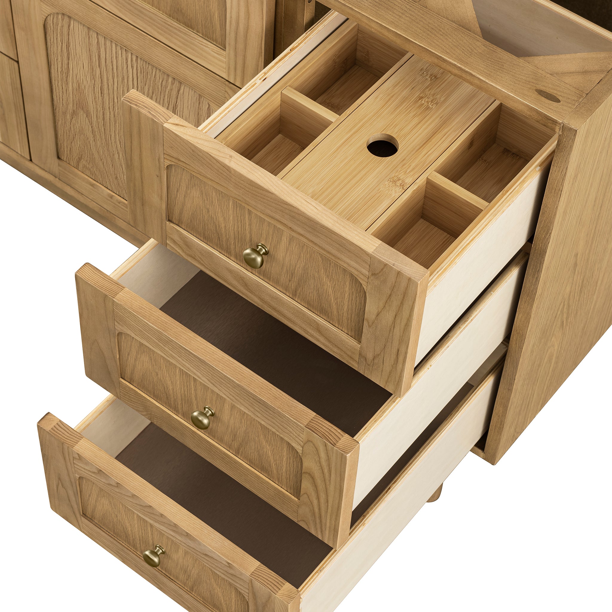James Martin Laurent 48" Single Vanity in Light Natural Oak with 3cm Countertop