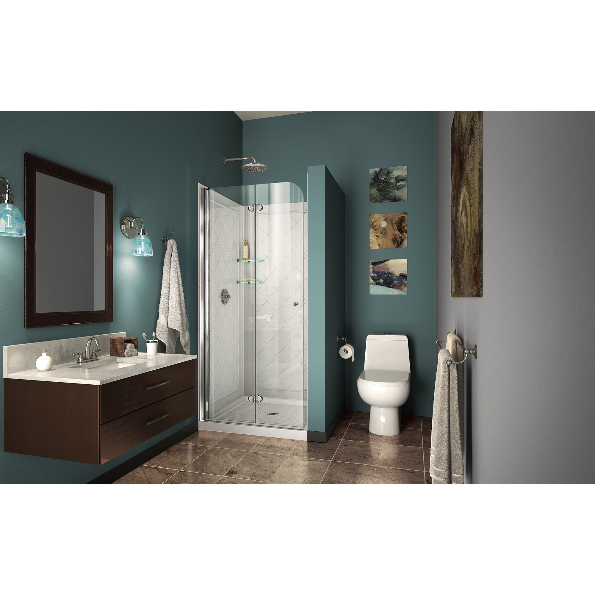 DreamLine Aqua Fold 32" W Shower Door Kit
