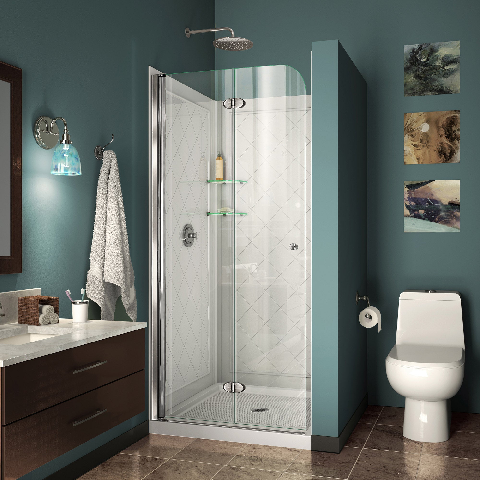DreamLine Aqua Fold 32" W Shower Door Kit