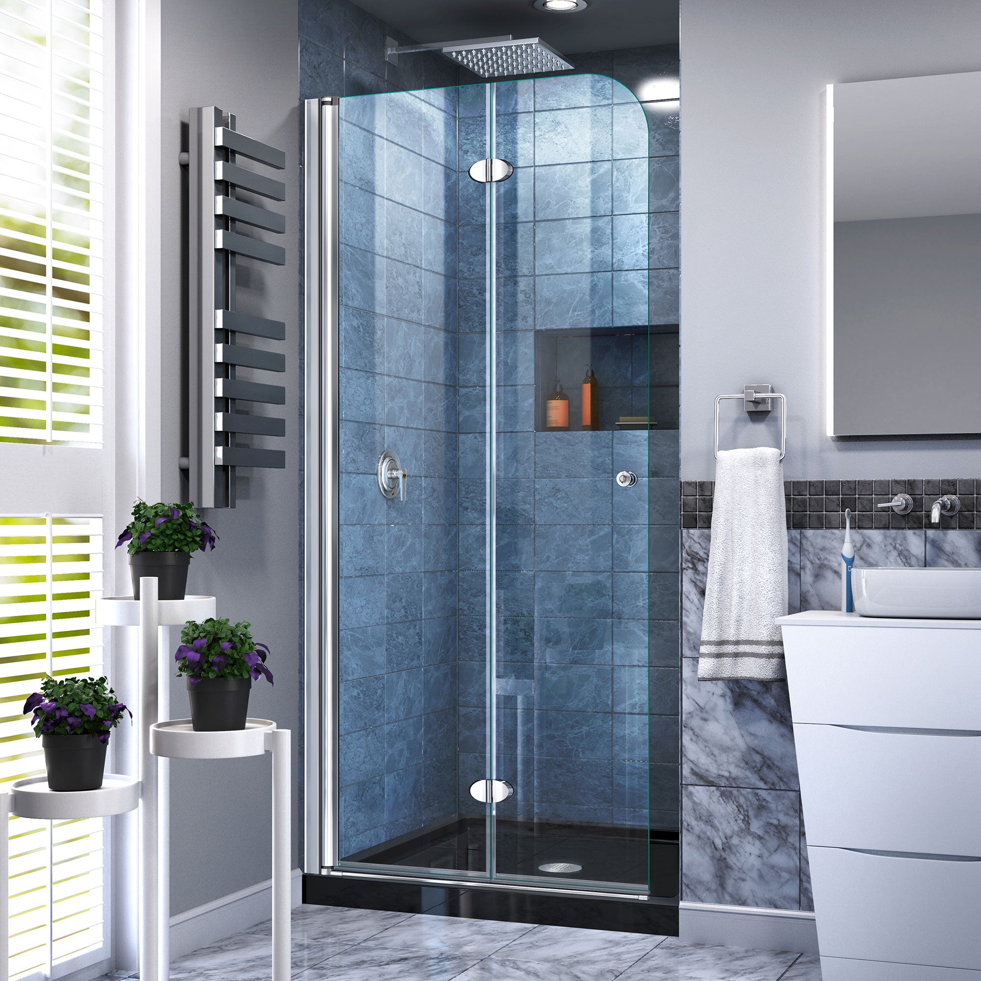 DreamLine Aqua Fold 32" W Shower Door and Base