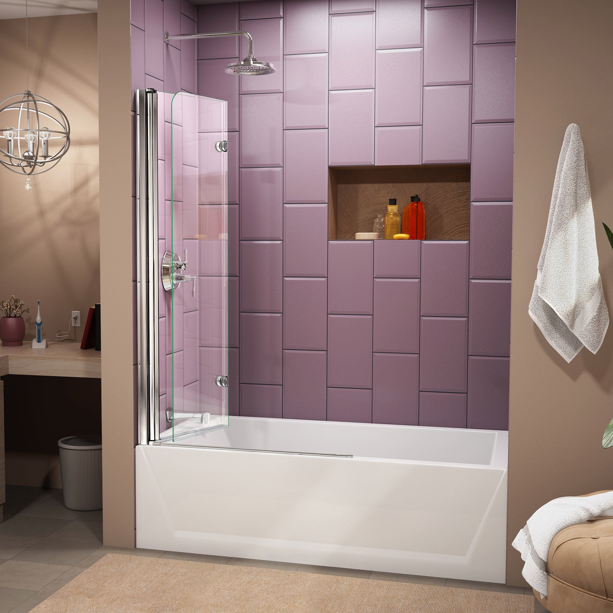DreamLine Aqua Fold 36" W Bi-Fold Tub Door