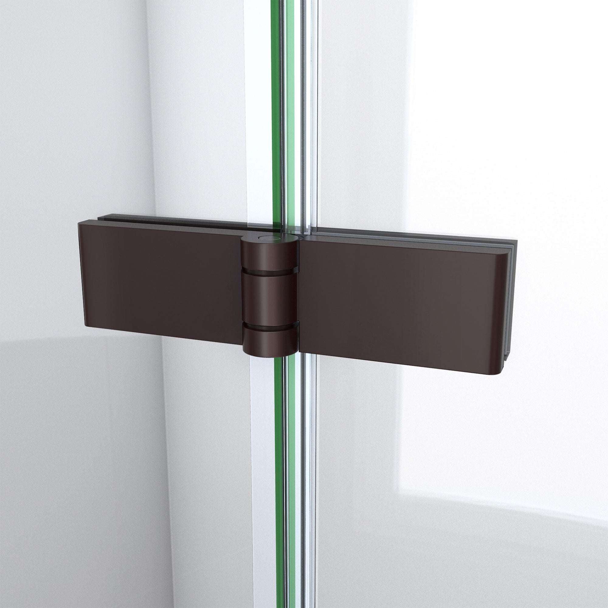 DreamLine Aqua-Q Fold 36 inch D x 36 inch W x 74 3/4 inch H Frameless Bi-fold Shower Door  with Center Drain Shower Base Kit