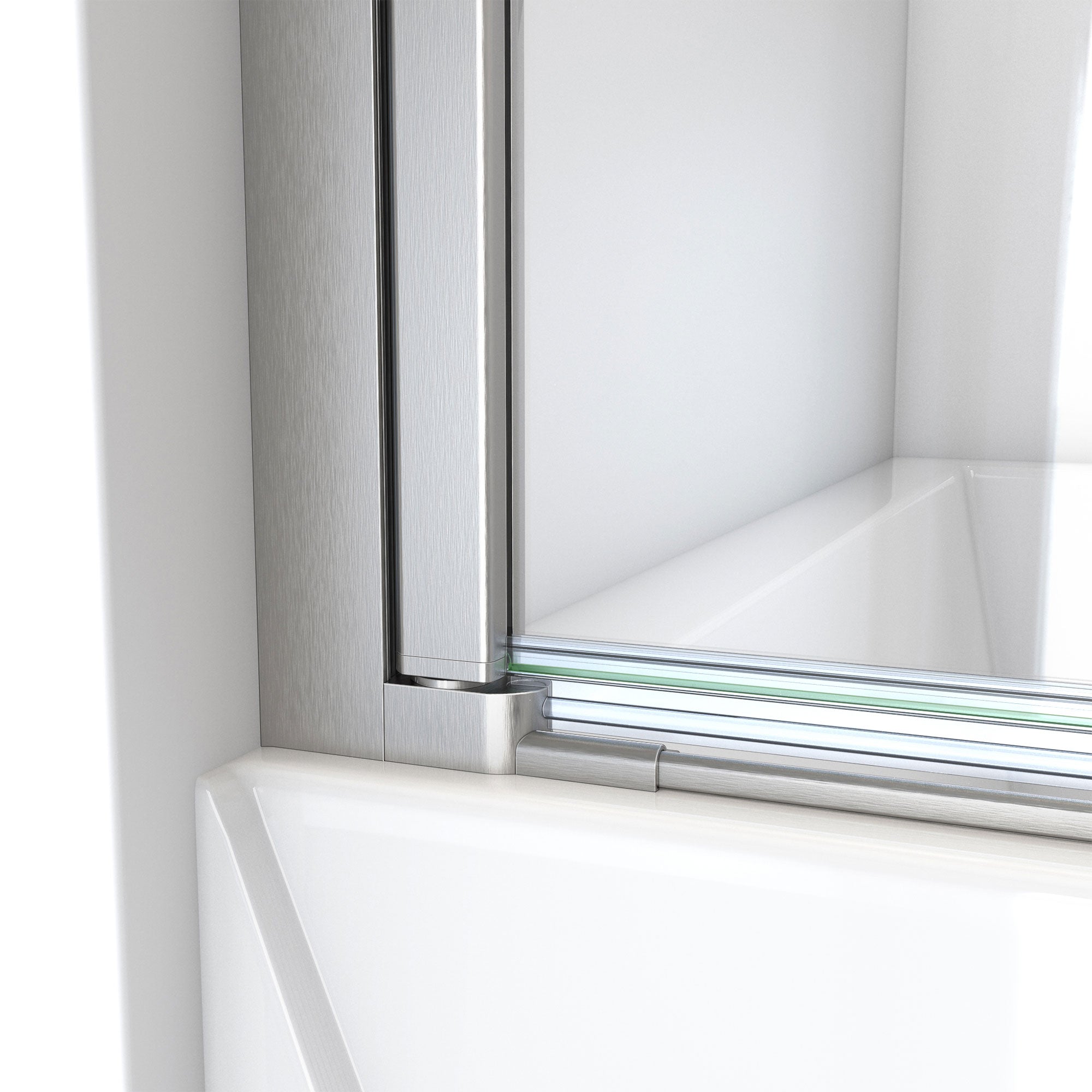 DreamLine Aqua-Q Swing 40 inch W x 72 inch H Frameless Swing Shower Door