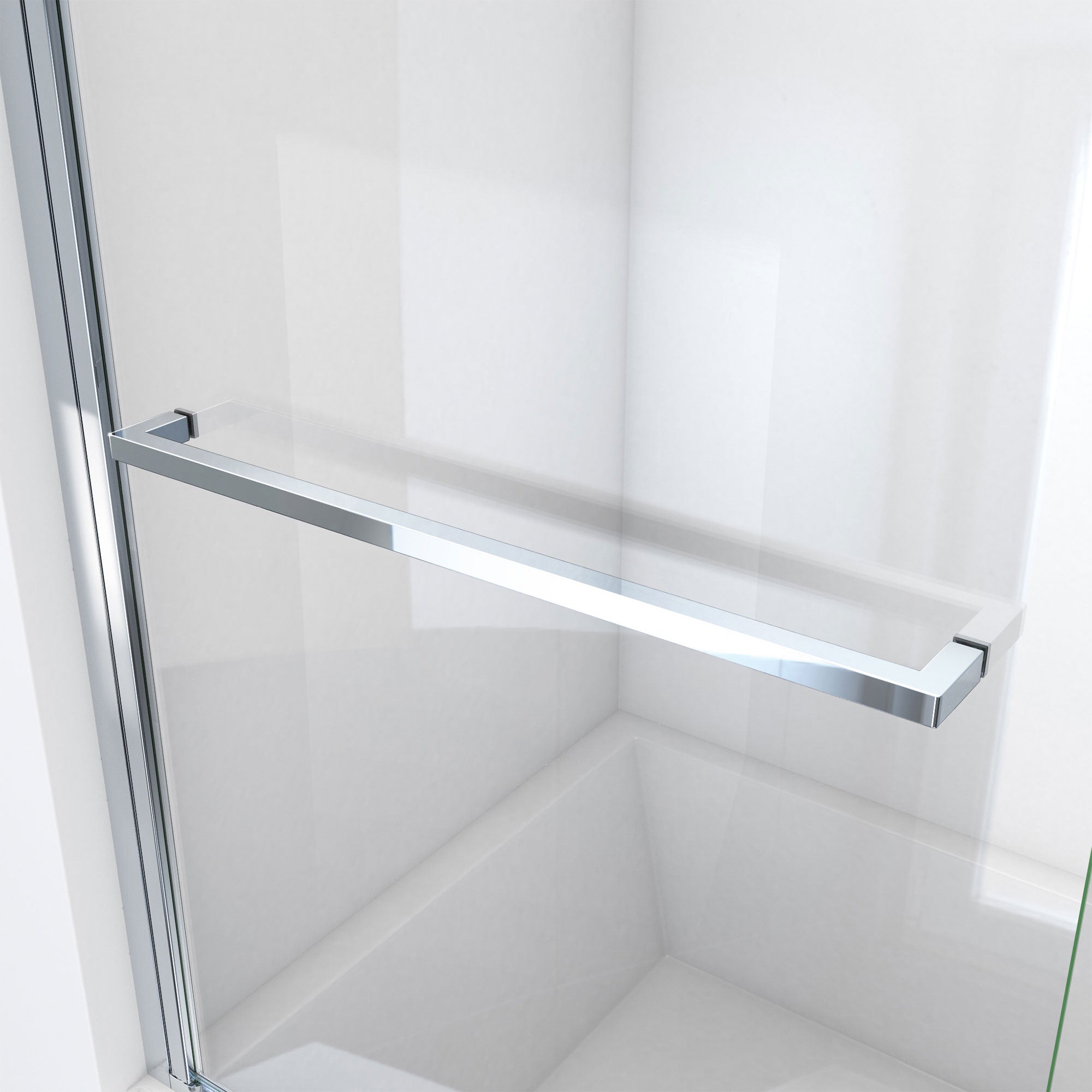DreamLine Aqua-Q Swing 34 inch W x 72 inch H Frameless Swing Shower Door