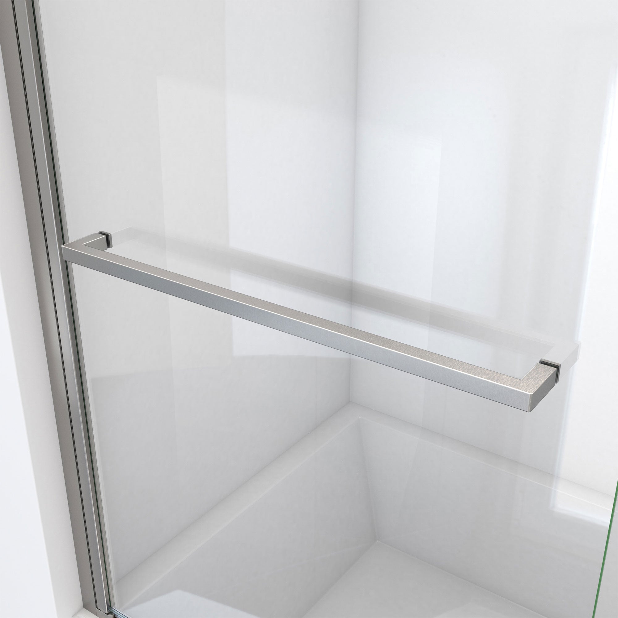 DreamLine Aqua-Q Swing 34 inch W x 72 inch H Frameless Swing Shower Door