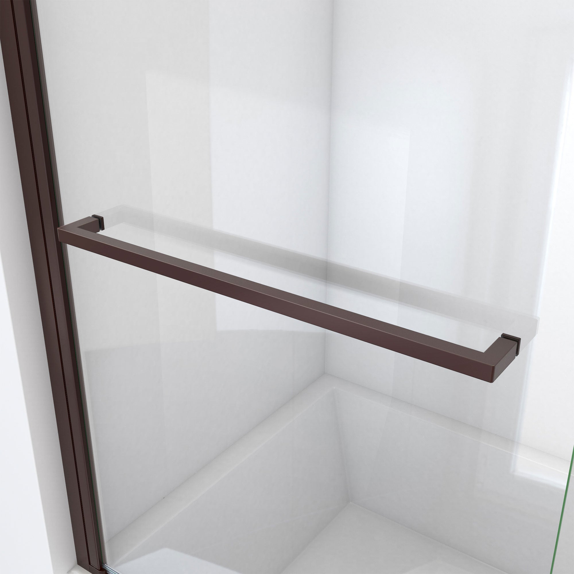 DreamLine Aqua-Q Swing 34 inch W x 58 inch H Frameless Swing Tub Door