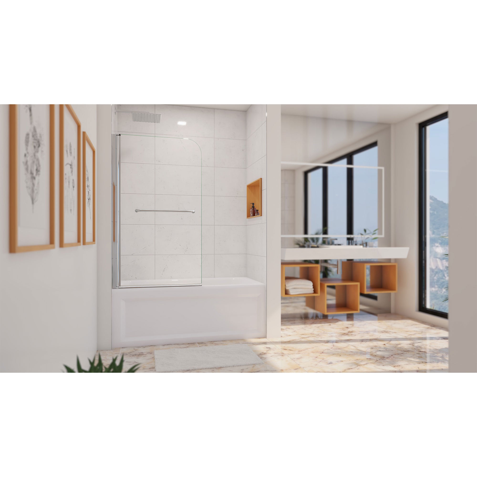 DreamLine Aqua Swing 34" W Swing Tub Door