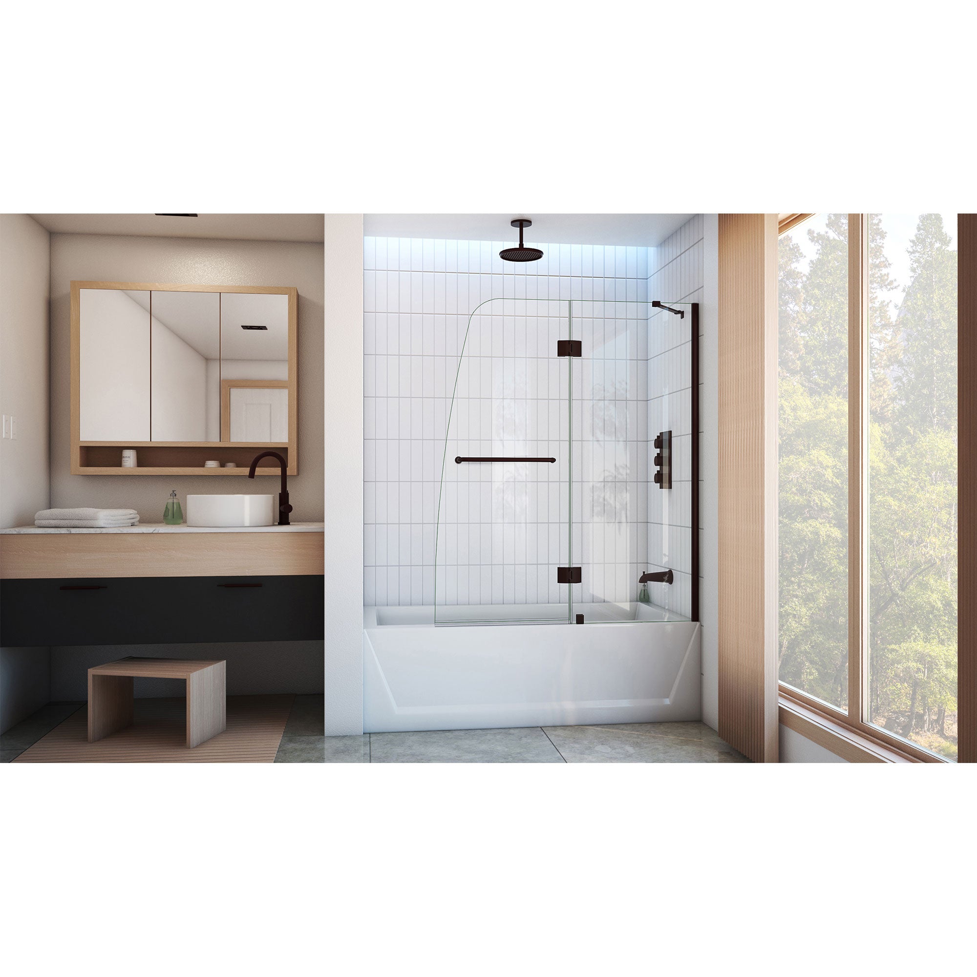 DreamLine Aqua 48-48.43" W Hinged Tub Door