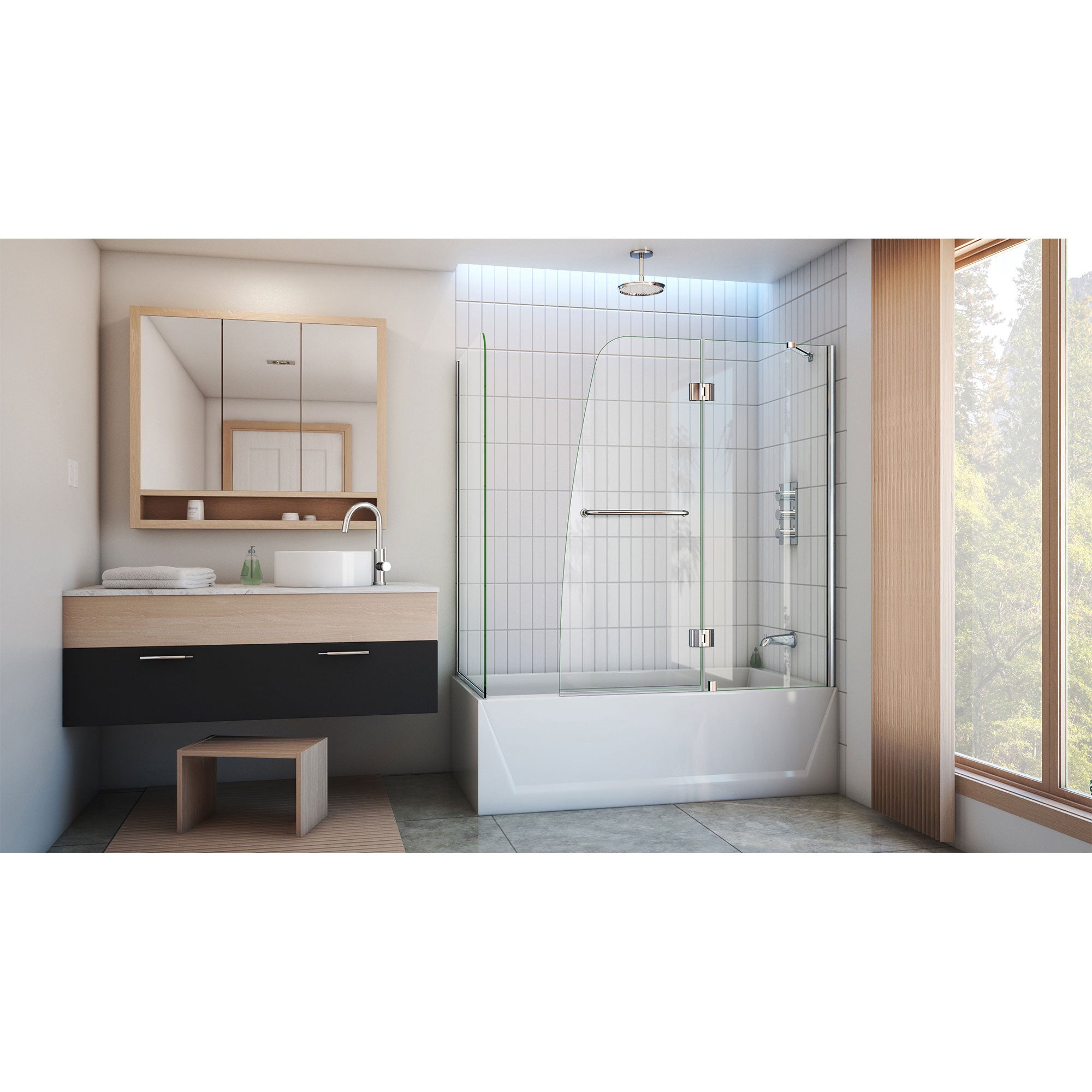 DreamLine Aqua 56-60" W Hinged Tub Door