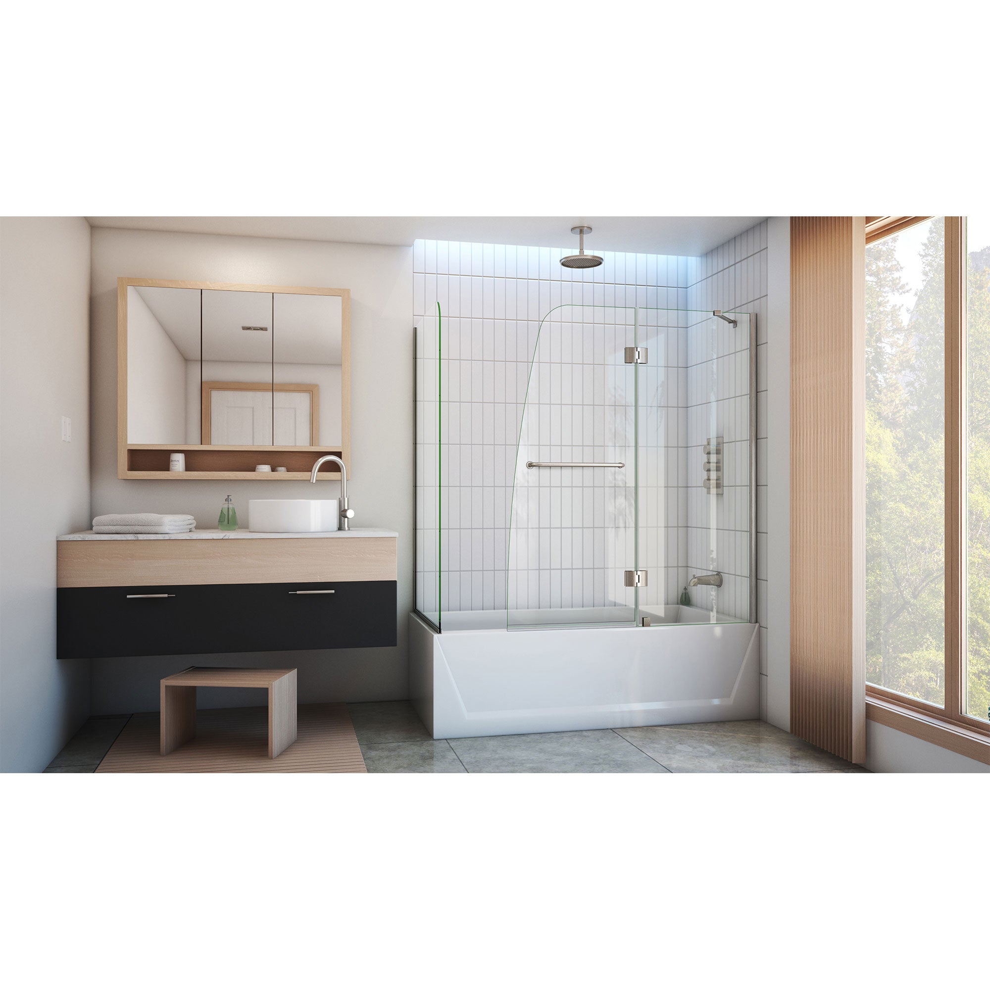 DreamLine Aqua 56-60" W Hinged Tub Door