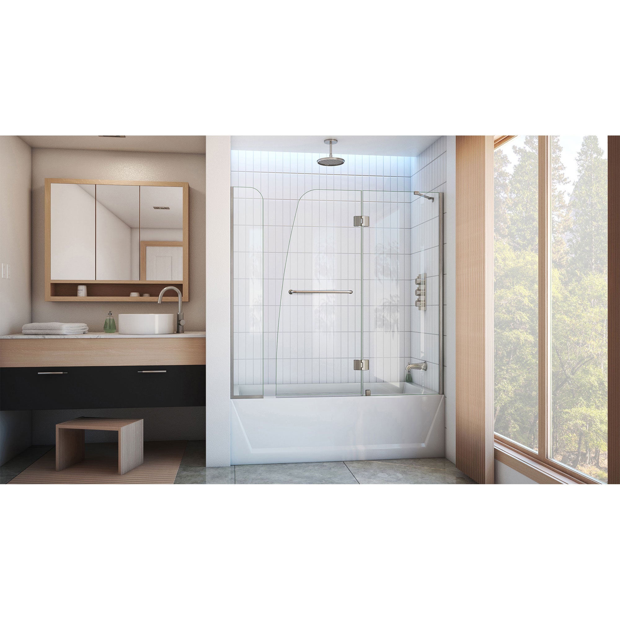 DreamLine Aqua 56-60" W Hinged Tub Door