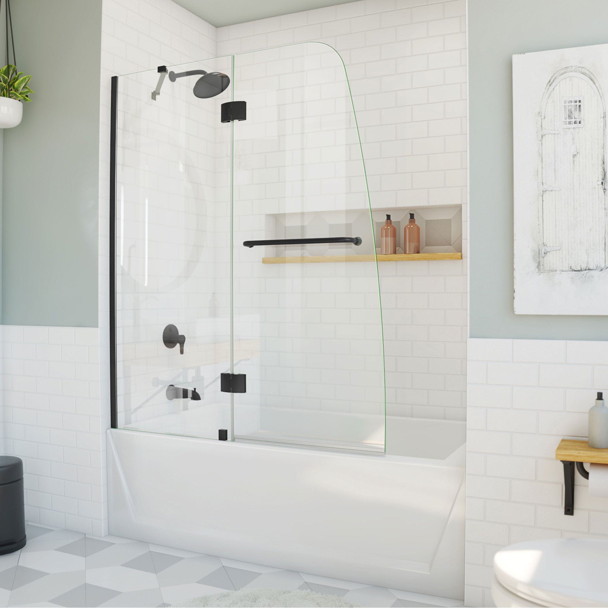 DreamLine Aqua 48-48.43" W Hinged Tub Door