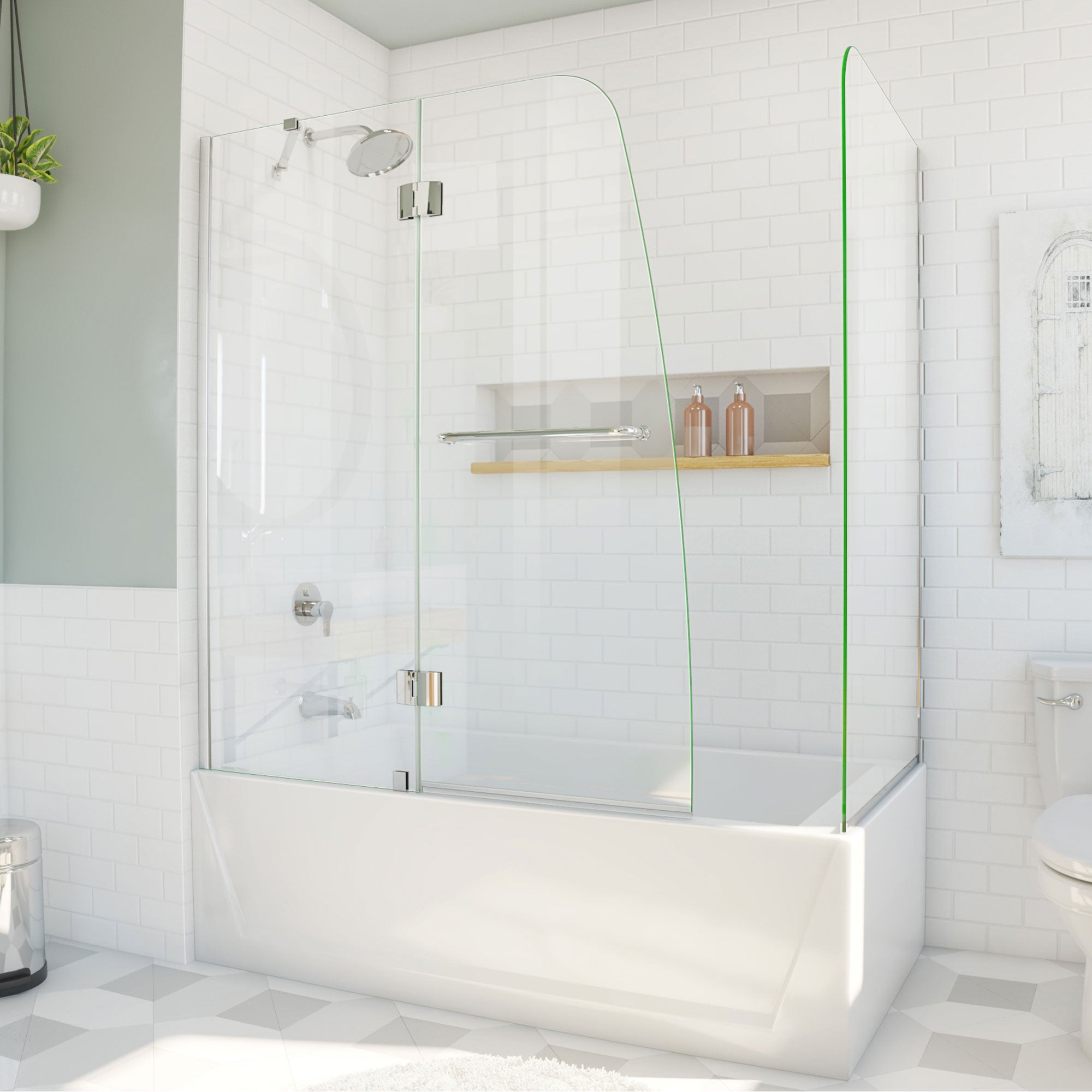 DreamLine Aqua 56-60" W Hinged Tub Door