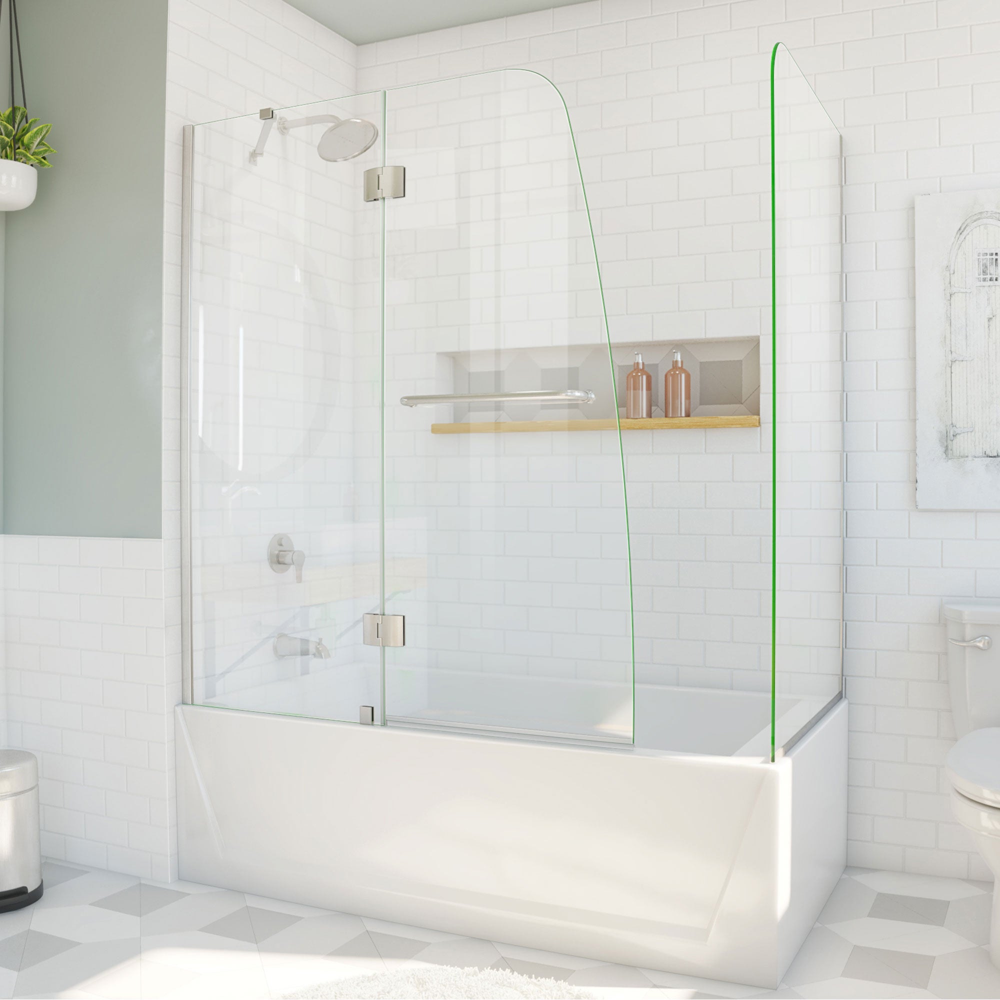 DreamLine Aqua 56-60" W Hinged Tub Door