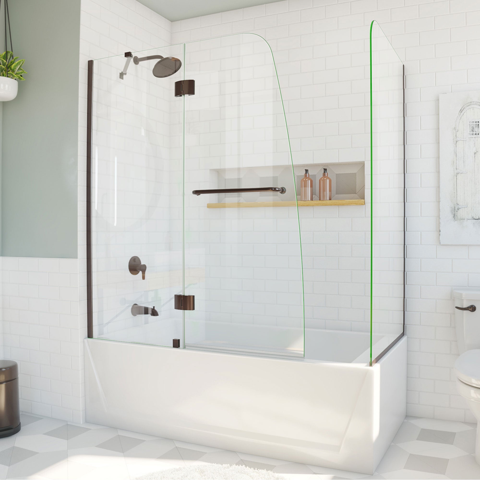 DreamLine Aqua 56-60" W Hinged Tub Door