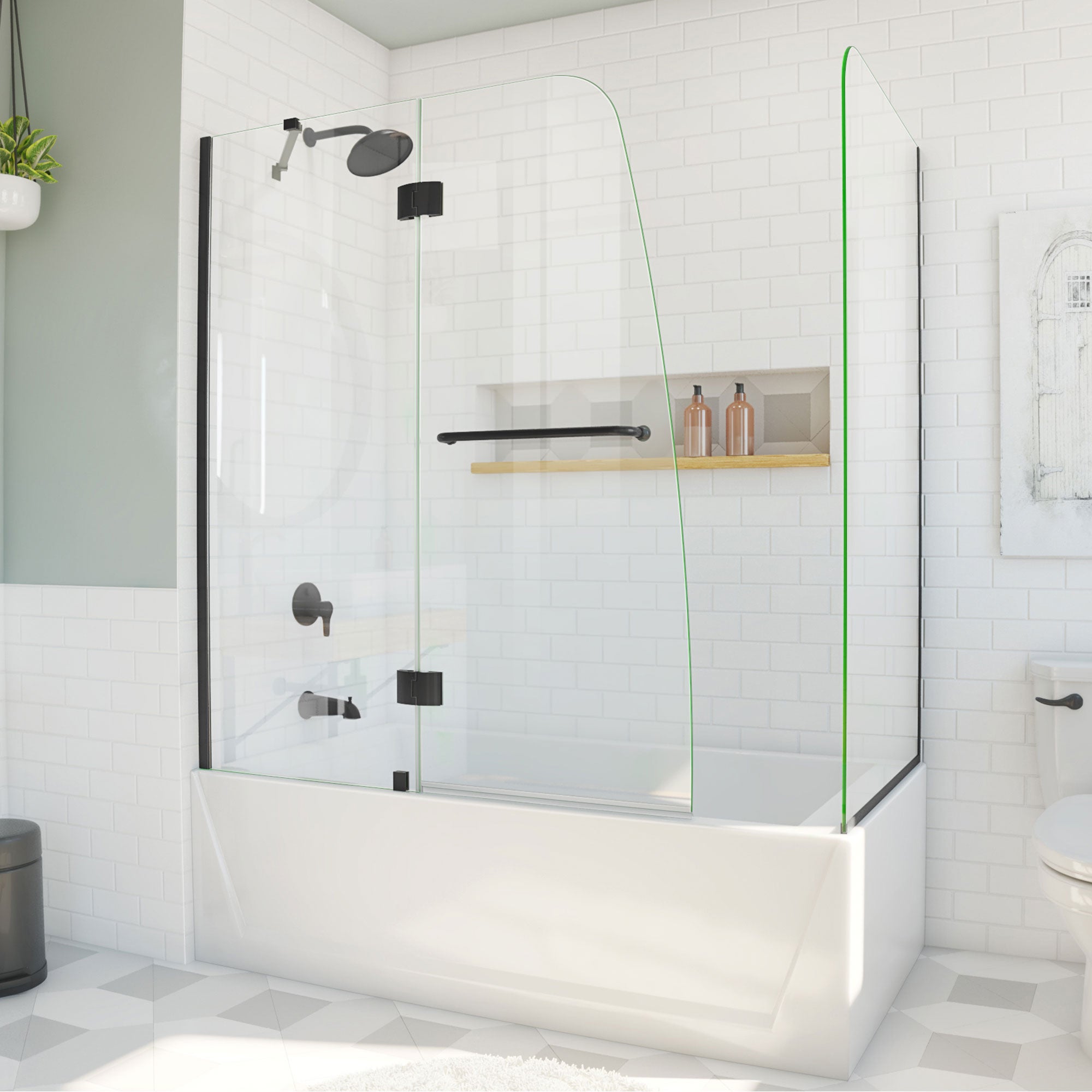 DreamLine Aqua 56-60" W Hinged Tub Door
