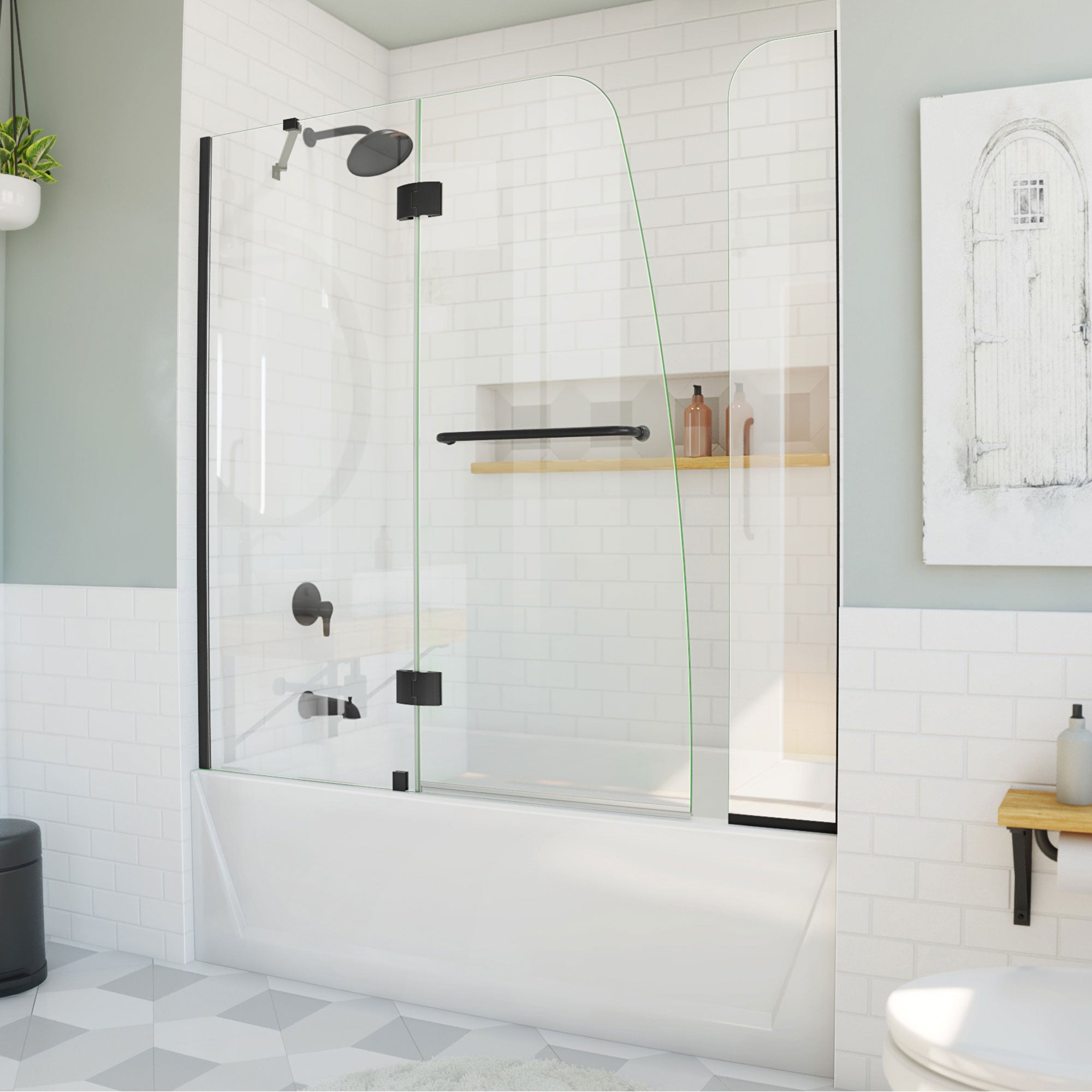 DreamLine Aqua 56-60" W Hinged Tub Door