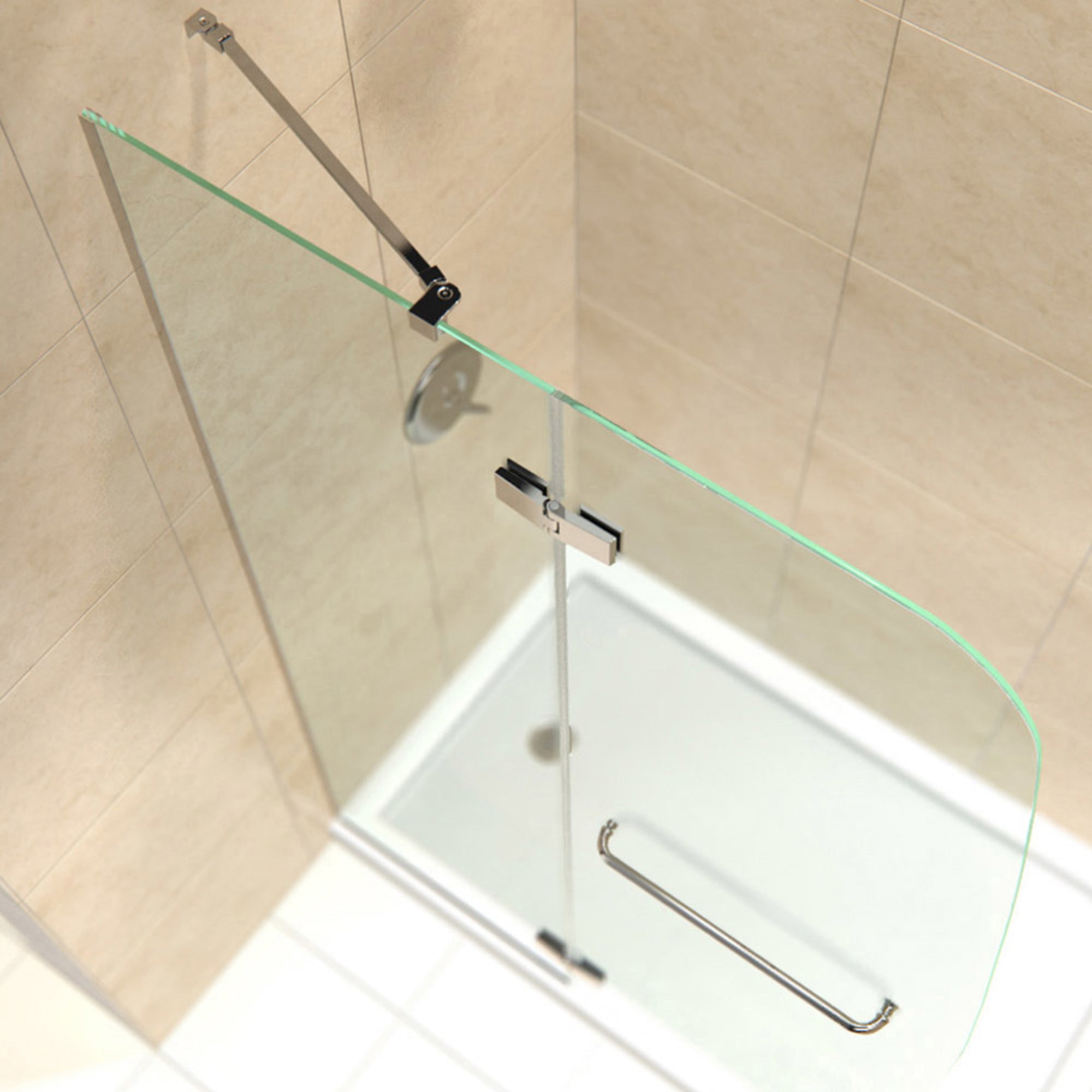 DreamLine Aqua Ultra 60" W Shower Door and Base