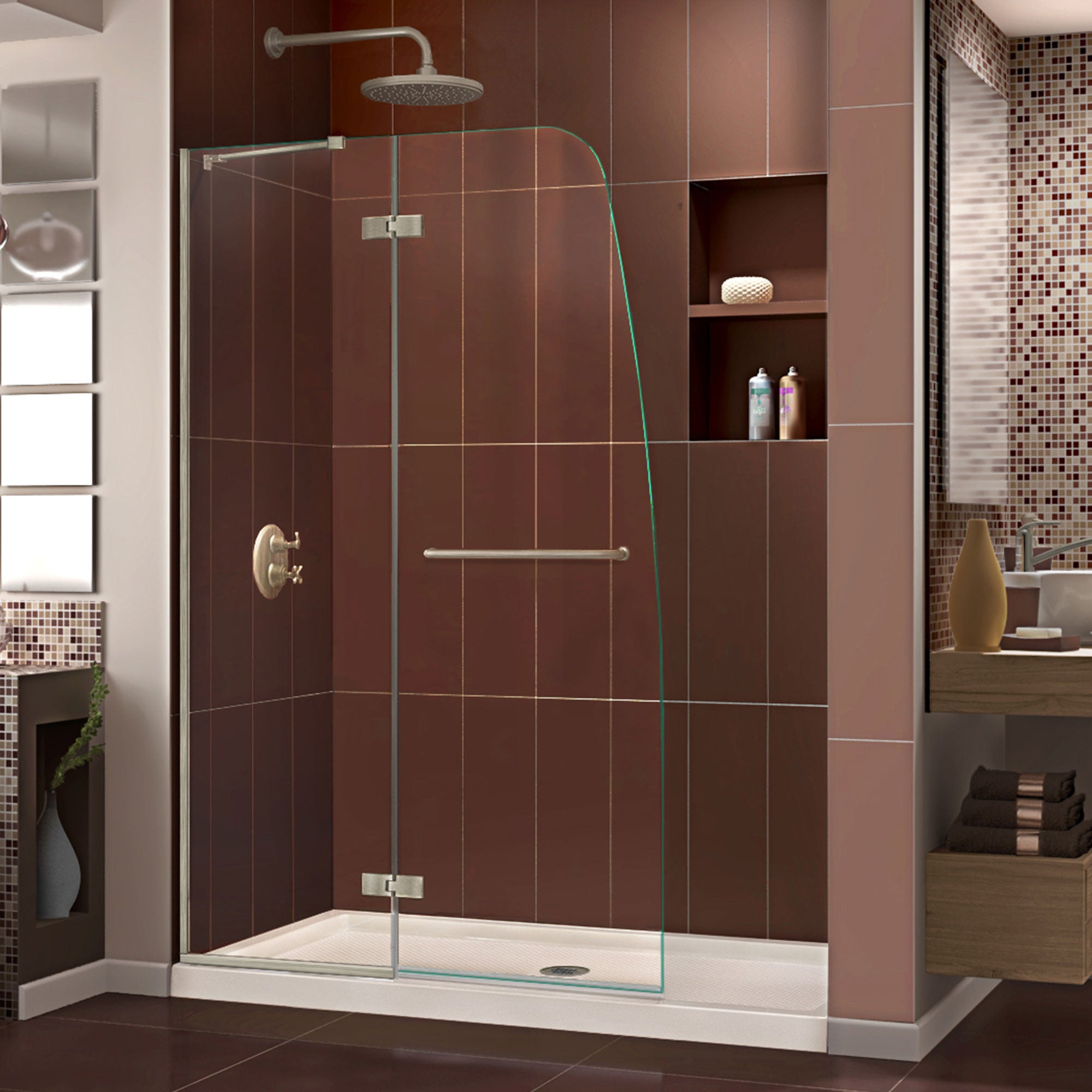 DreamLine Aqua Ultra 60" W Shower Door and Base