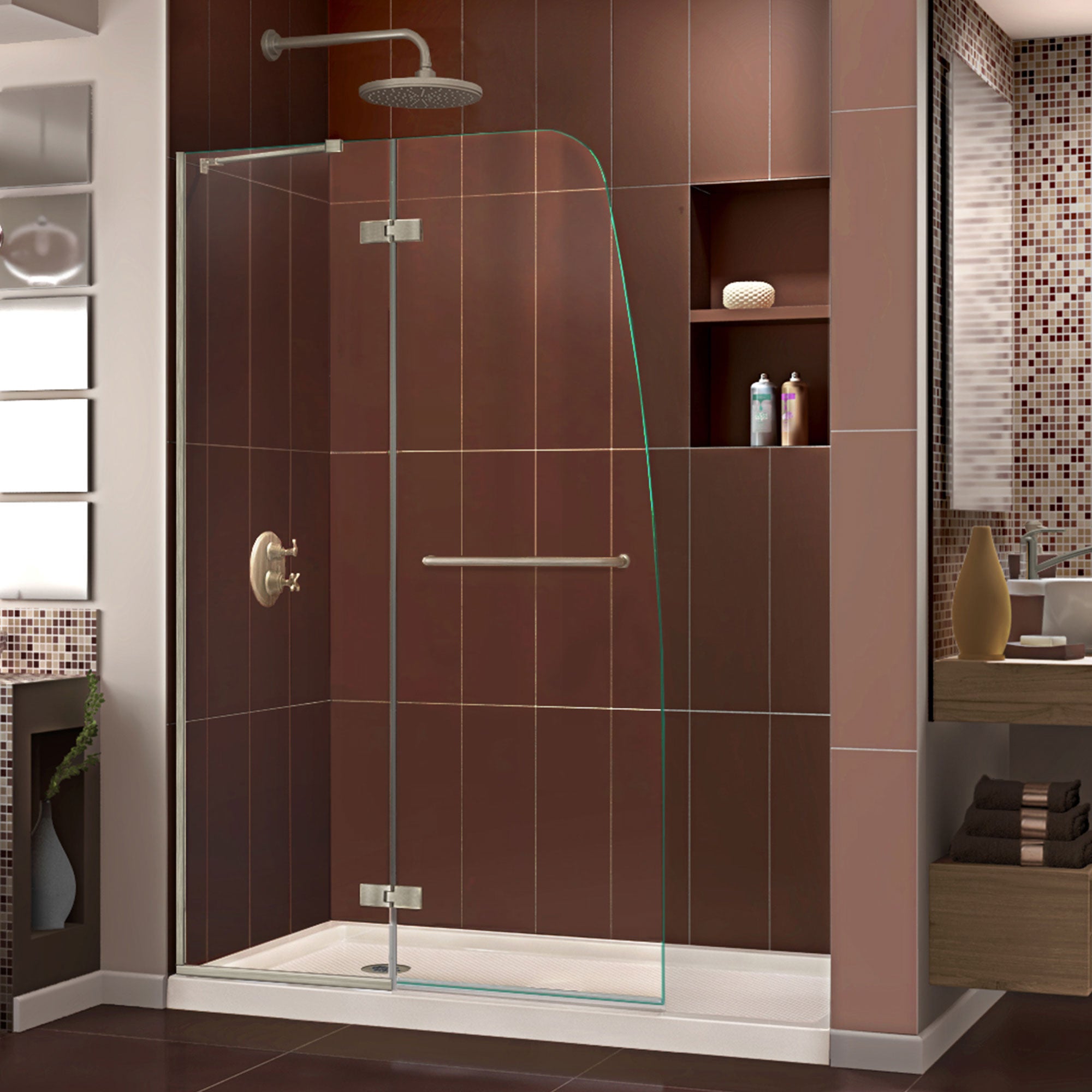 DreamLine Aqua Ultra 60" W Shower Door and Base