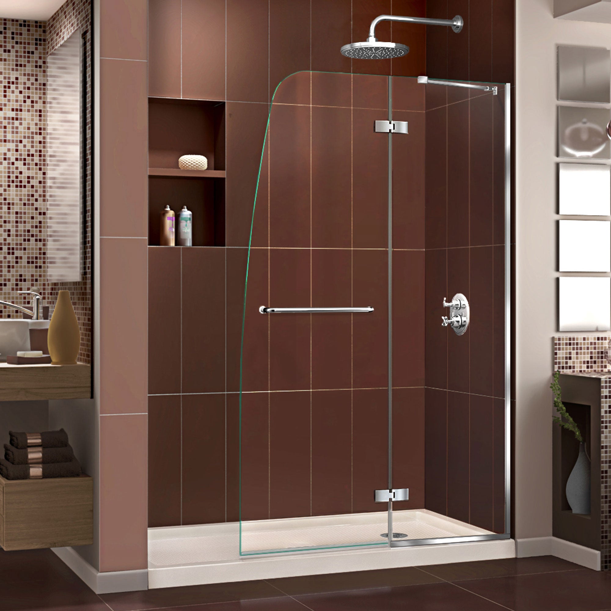 DreamLine Aqua Ultra 60" W Shower Door and Base