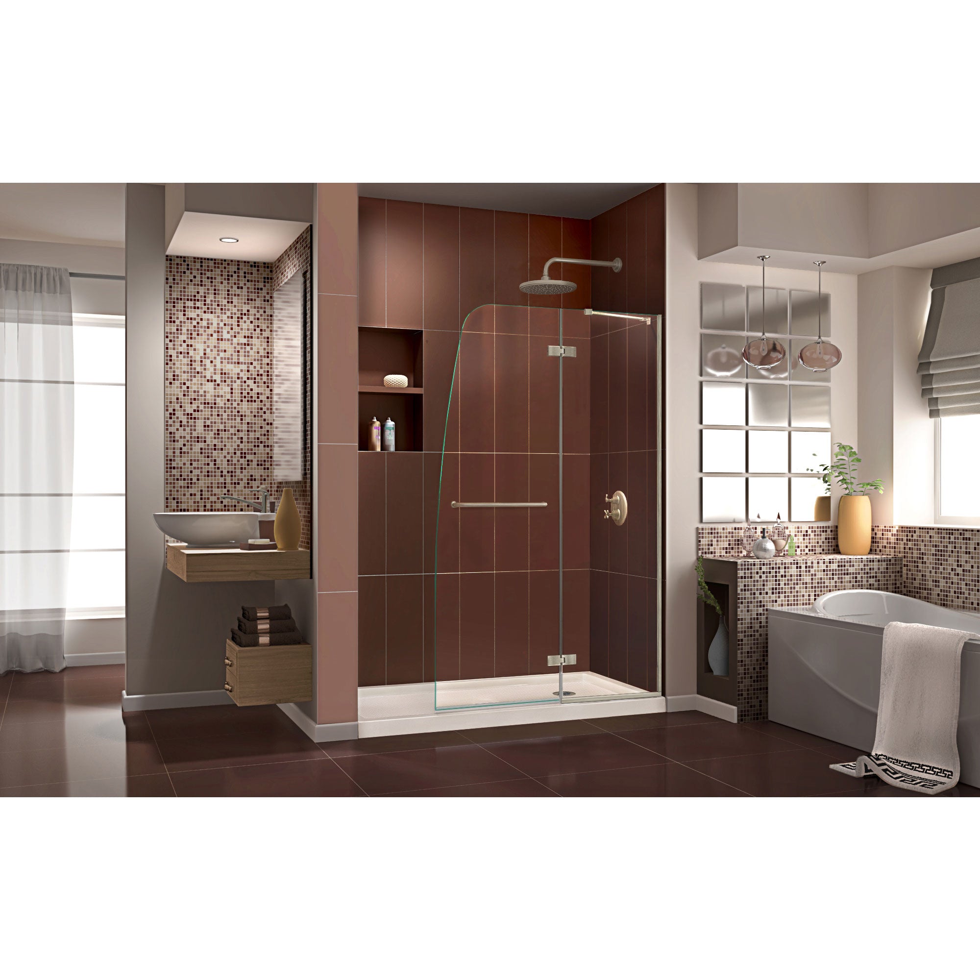 DreamLine Aqua Ultra 60" W Shower Door and Base