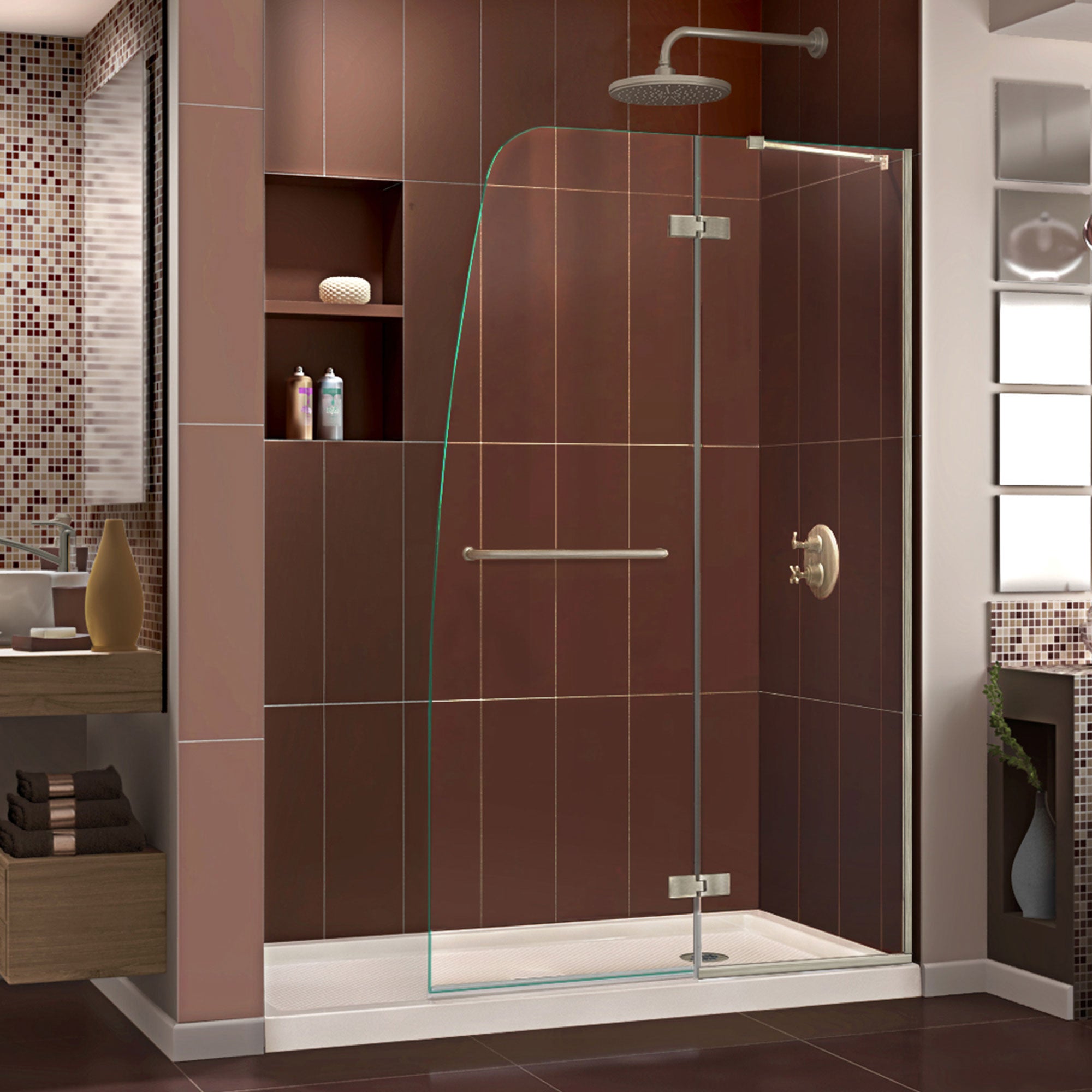 DreamLine Aqua Ultra 60" W Shower Door and Base