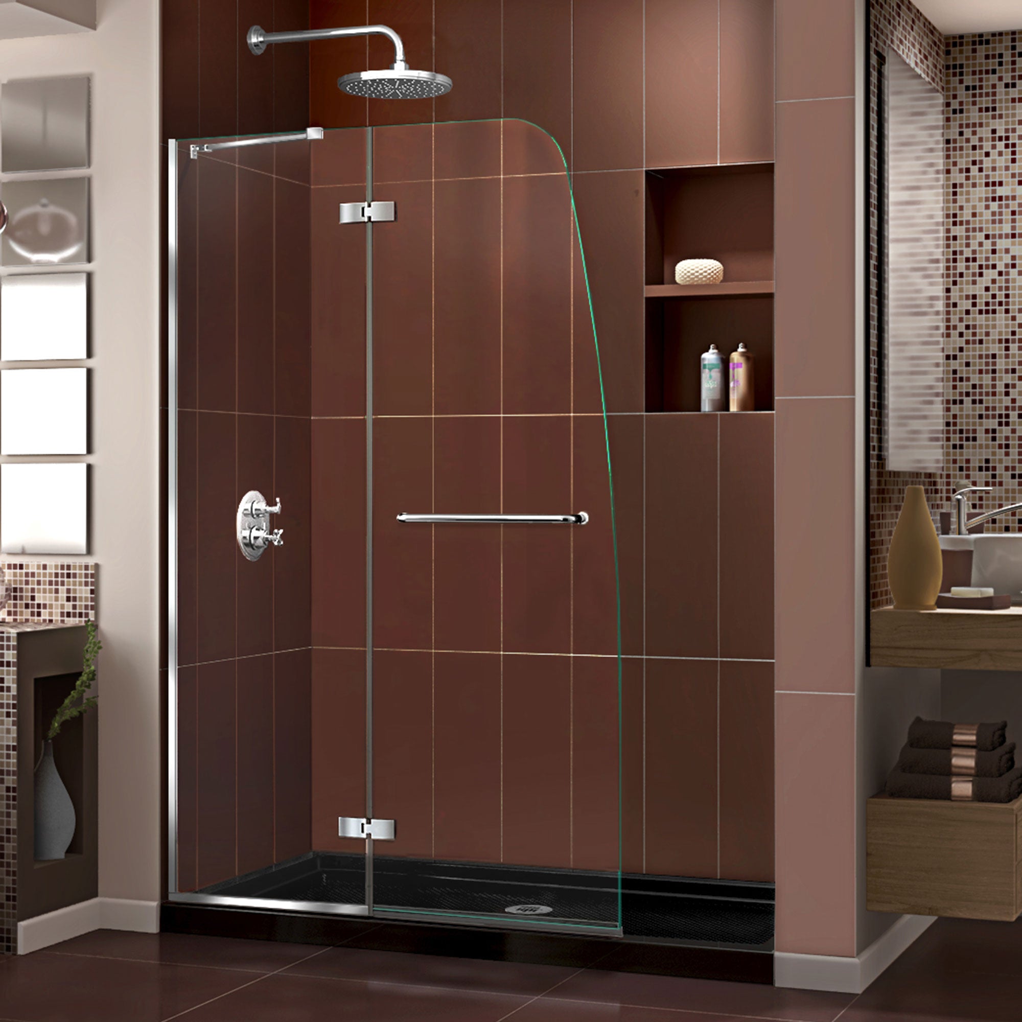 DreamLine Aqua Ultra 48" W Shower Door and Base