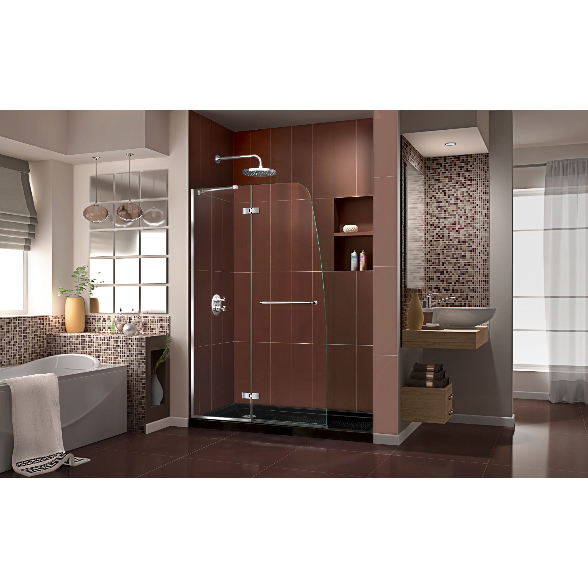 DreamLine Aqua Ultra 60" W Shower Door and Base