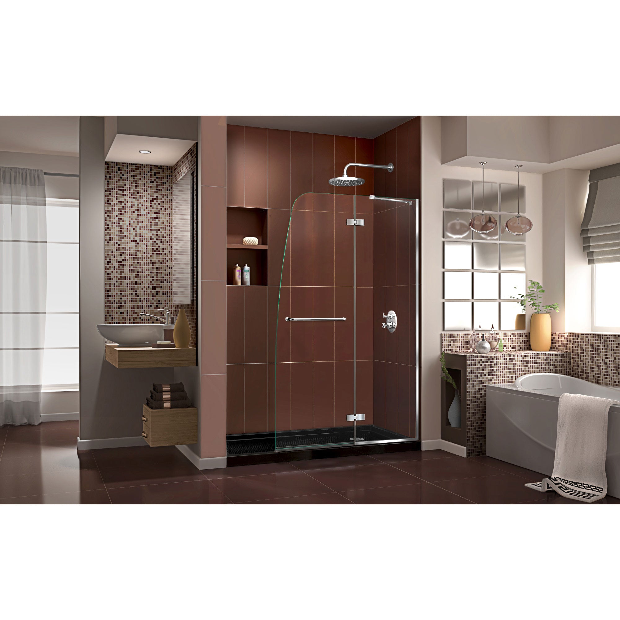 DreamLine Aqua Ultra 60" W Shower Door and Base