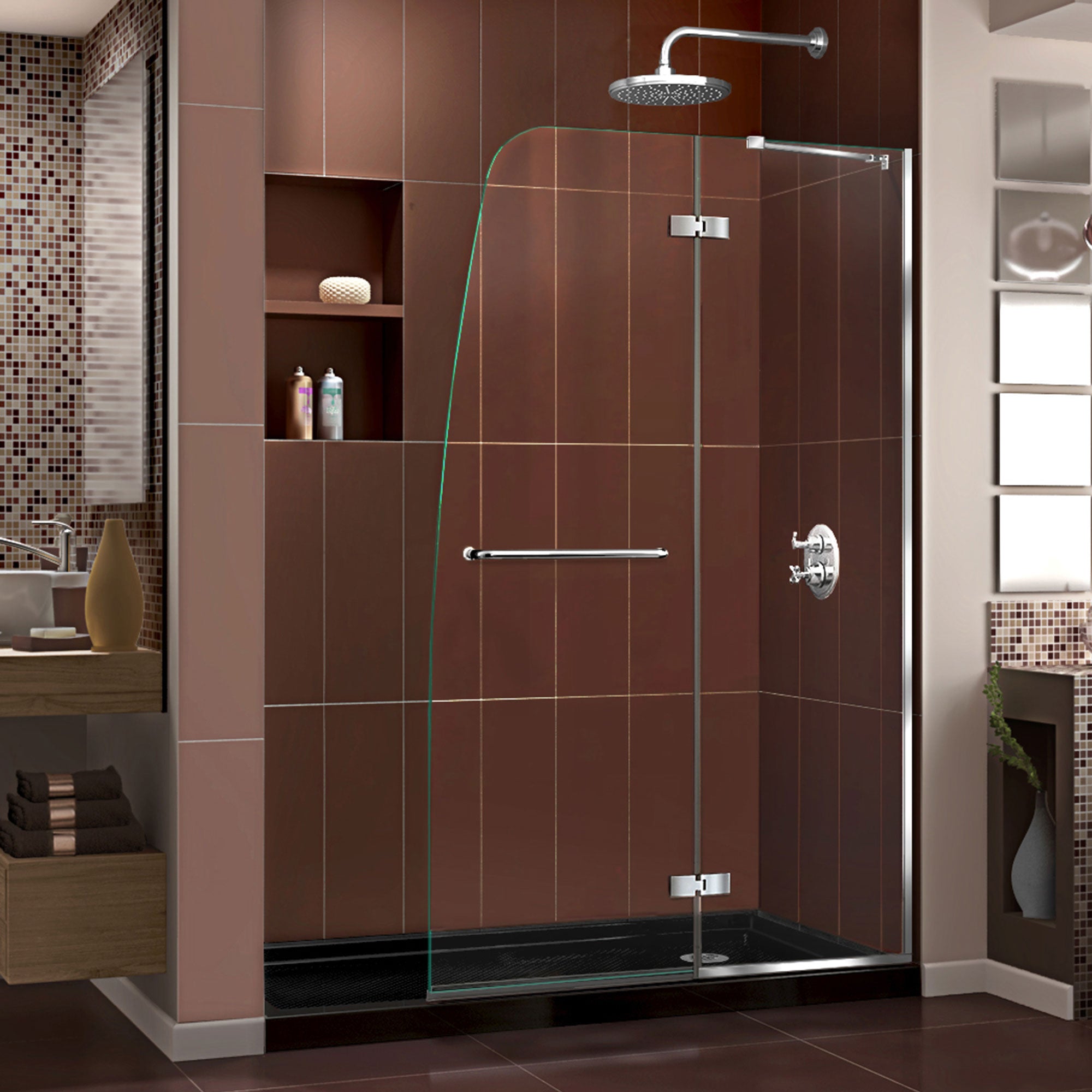 DreamLine Aqua Ultra 60" W Shower Door and Base