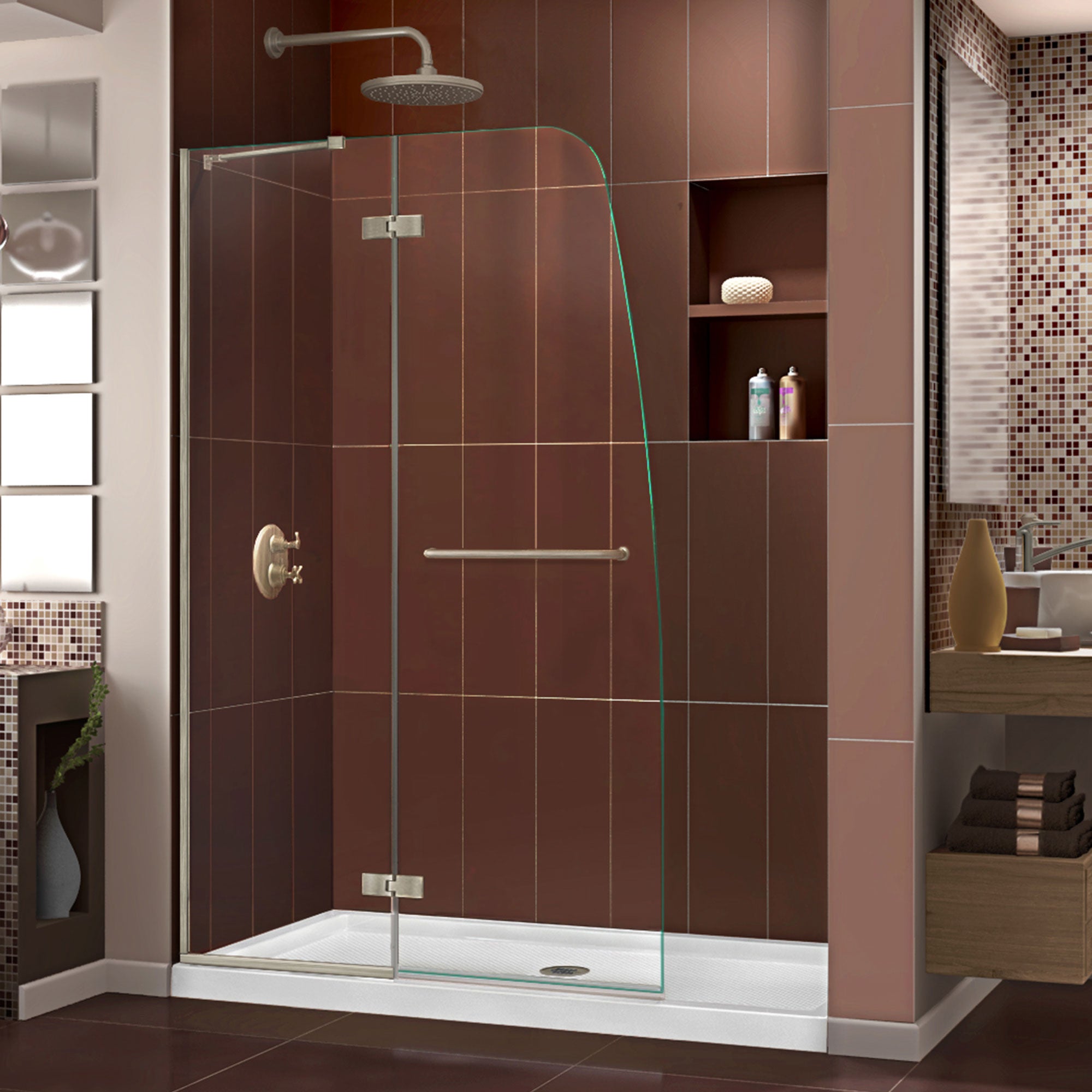 DreamLine Aqua Ultra 48" W Shower Door and Base