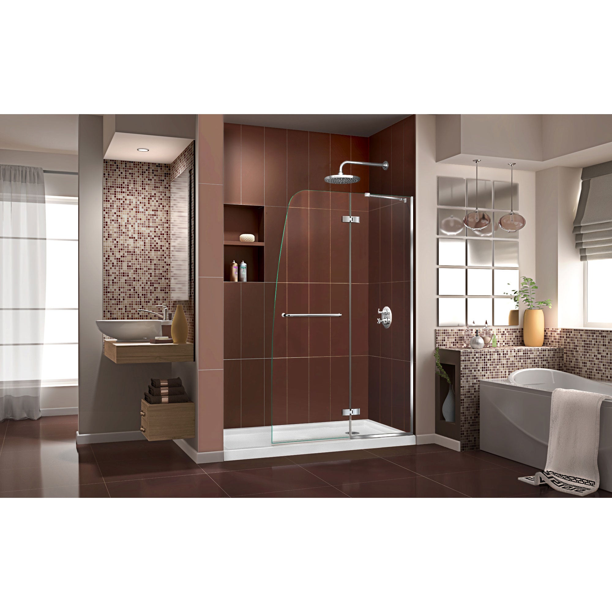 DreamLine Aqua Ultra 60" W Shower Door and Base