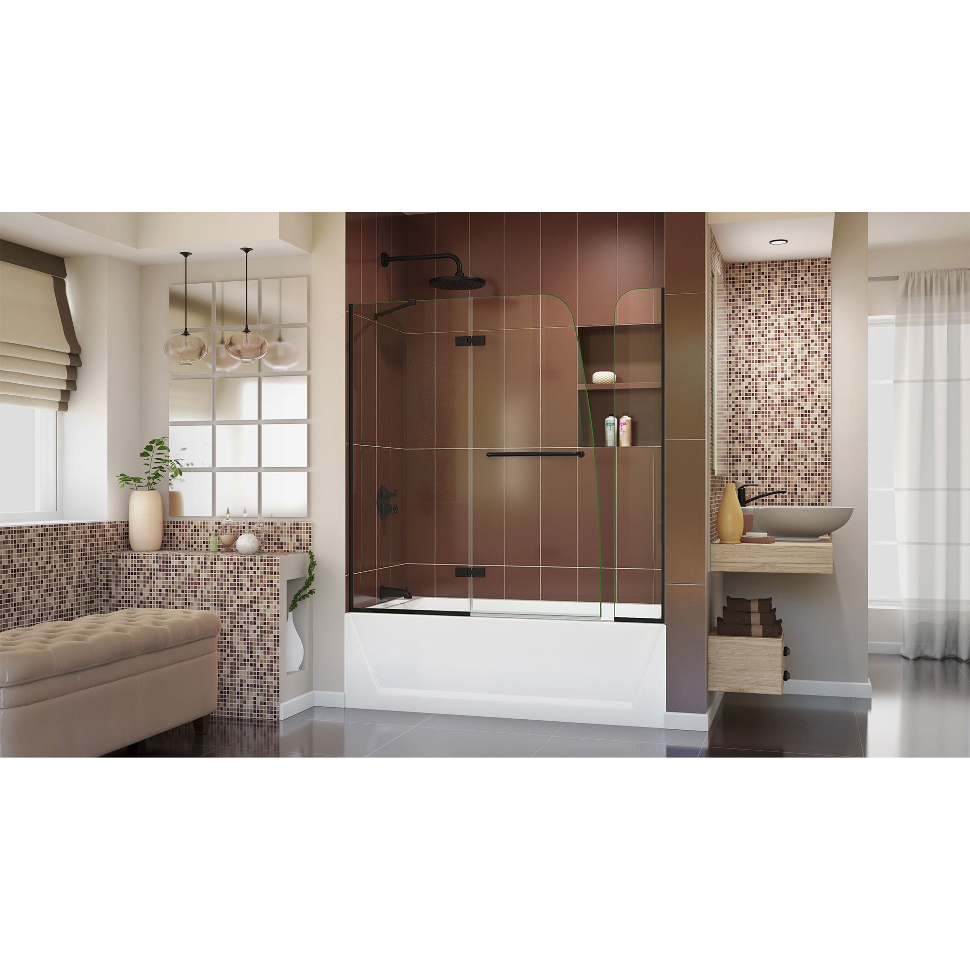 DreamLine Aqua Ultra 57-60" W Hinged Tub Door