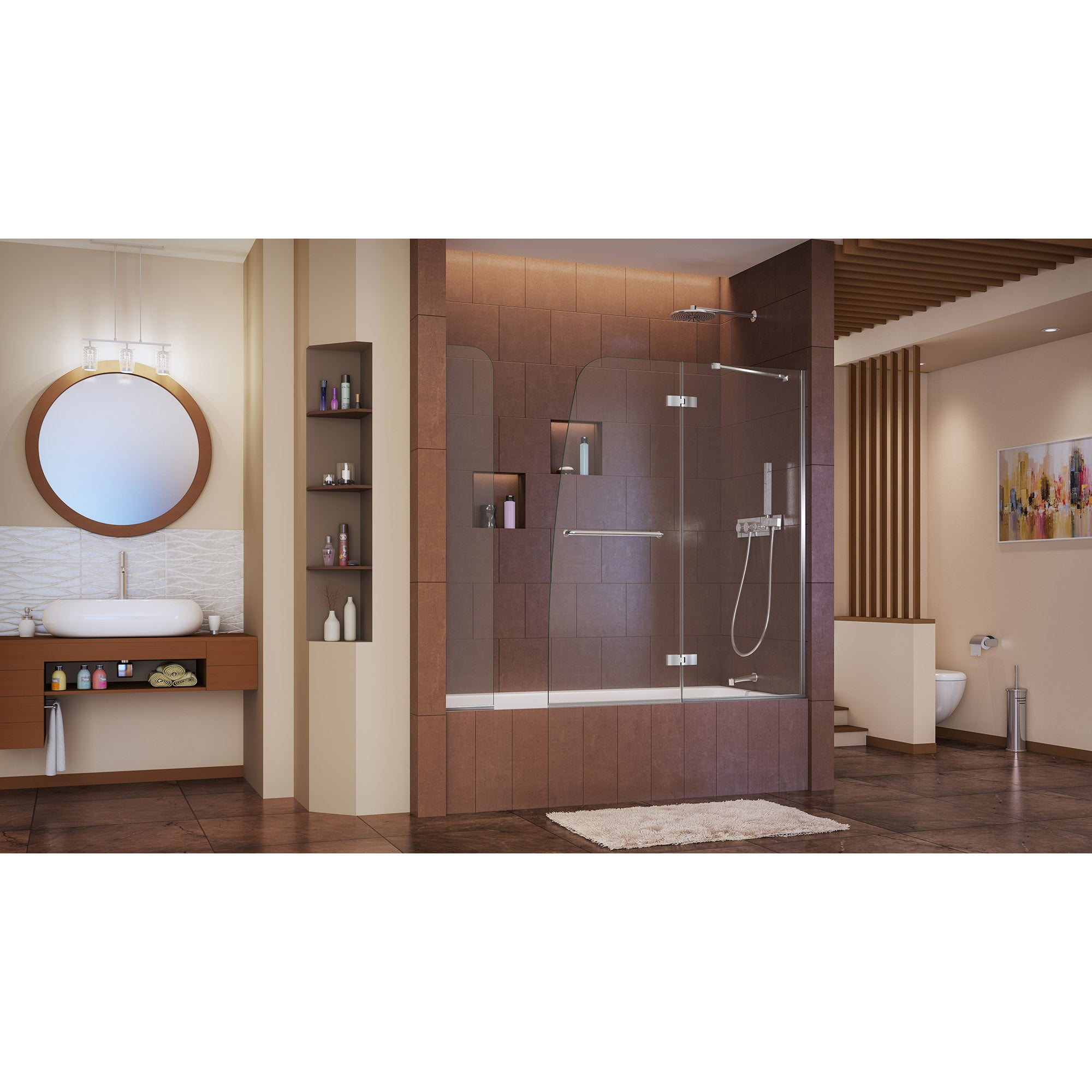 DreamLine Aqua Ultra 57-60" W Hinged Tub Door