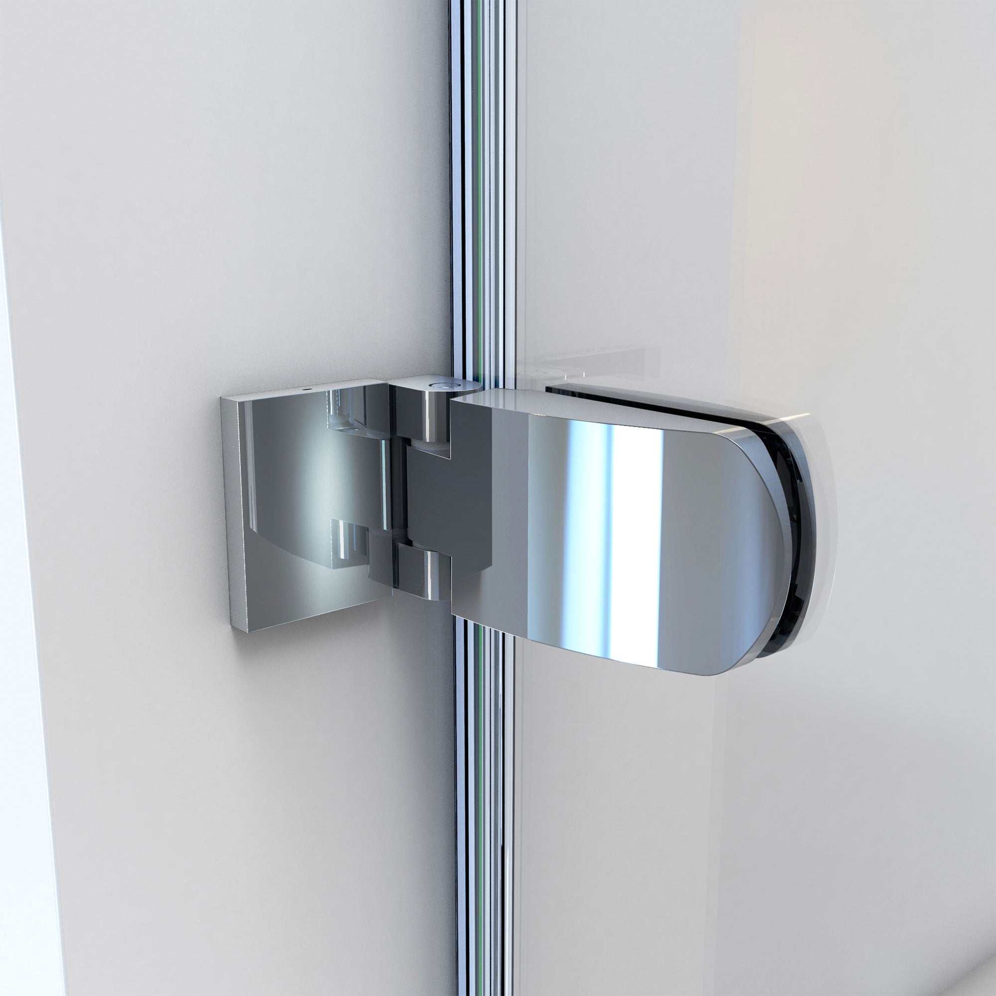 DreamLine Aqua Uno 56 - 60 inch W x 30 inch D x 58 inch H Frameless Hinged Tub Door with Return Panel