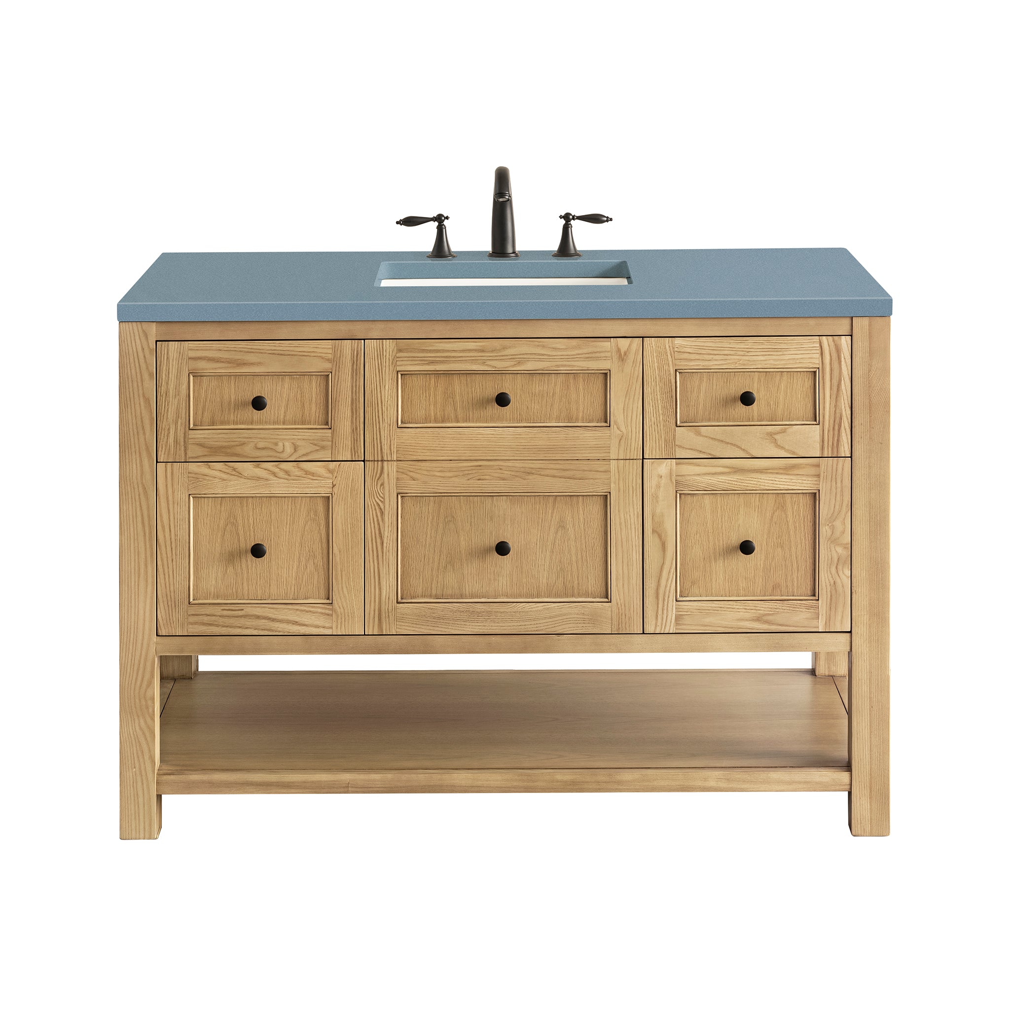 James Martin Breckenridge 48" Single Vanity in Light Natural Oak with 3cm Countertop