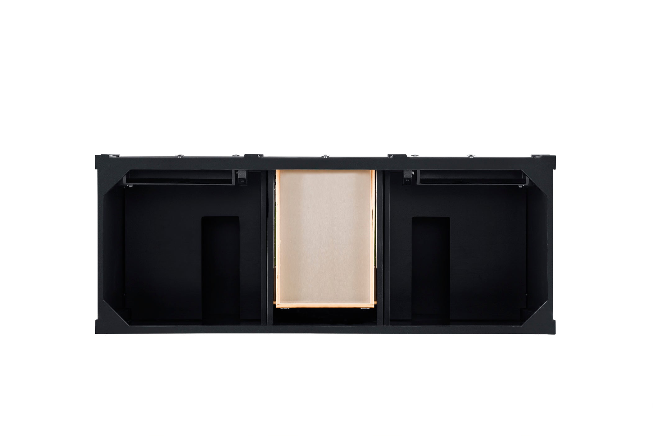 James Martin Brittany 60" Double Vanity in Black Onyx with 3cm Countertop and FreePower Wireless Charger