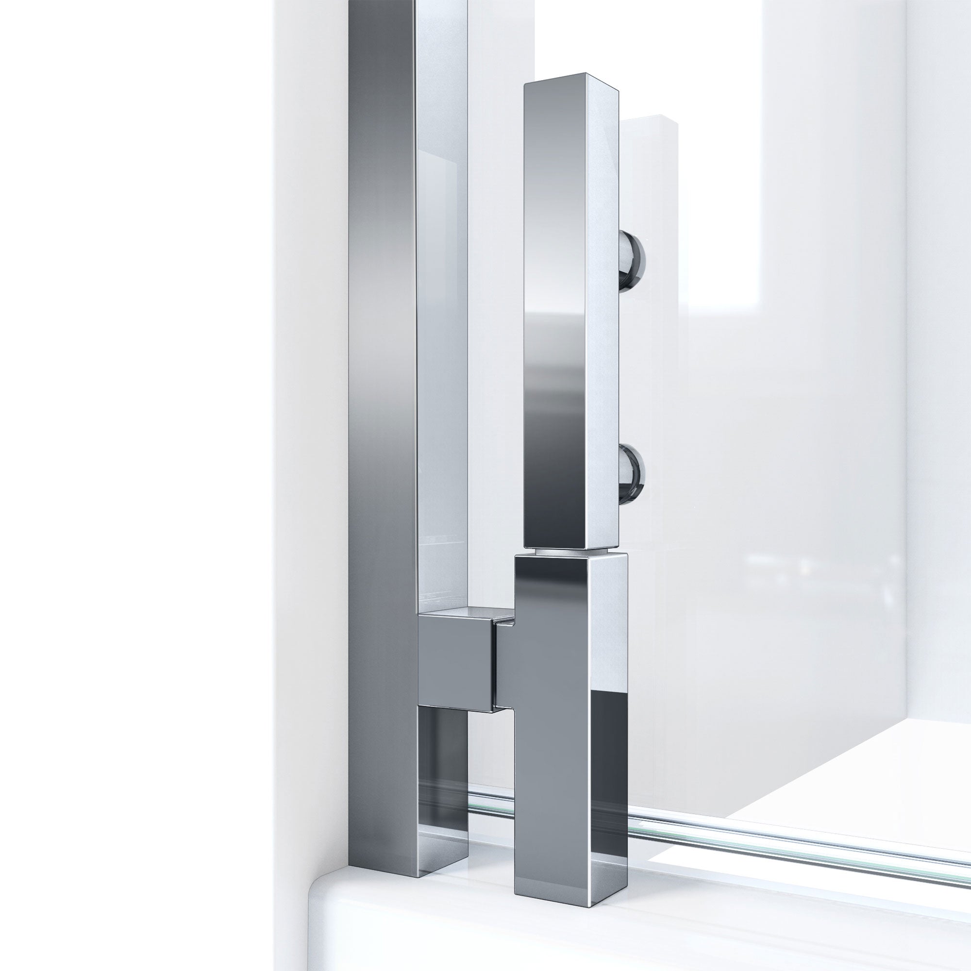 DreamLine Ascend 27 1/4 - 28 inch W x 72 inch H Frameless Pivot Shower Door