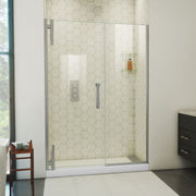 DreamLine Ascend 54 1/2 - 55 1/2 inch W x 72 inch H Frameless Pivot Shower Door