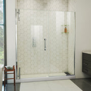DreamLine Ascend 64 - 65 inch W x 72 inch H Frameless Pivot Shower Door