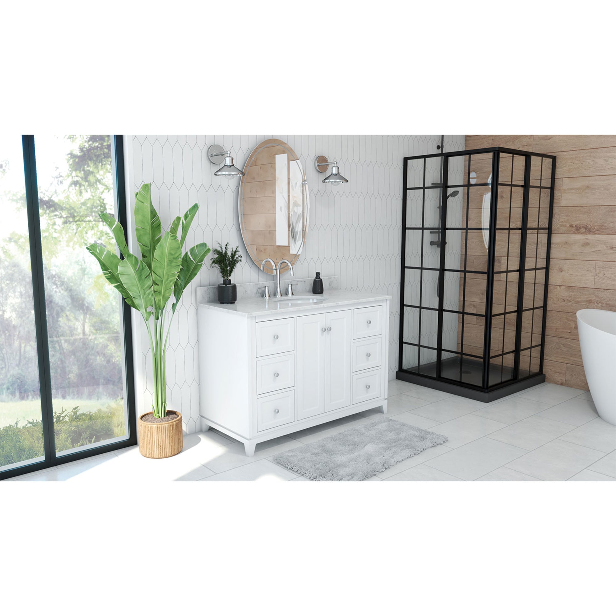 Formosa 48 Inch Vanity with Oval Sink