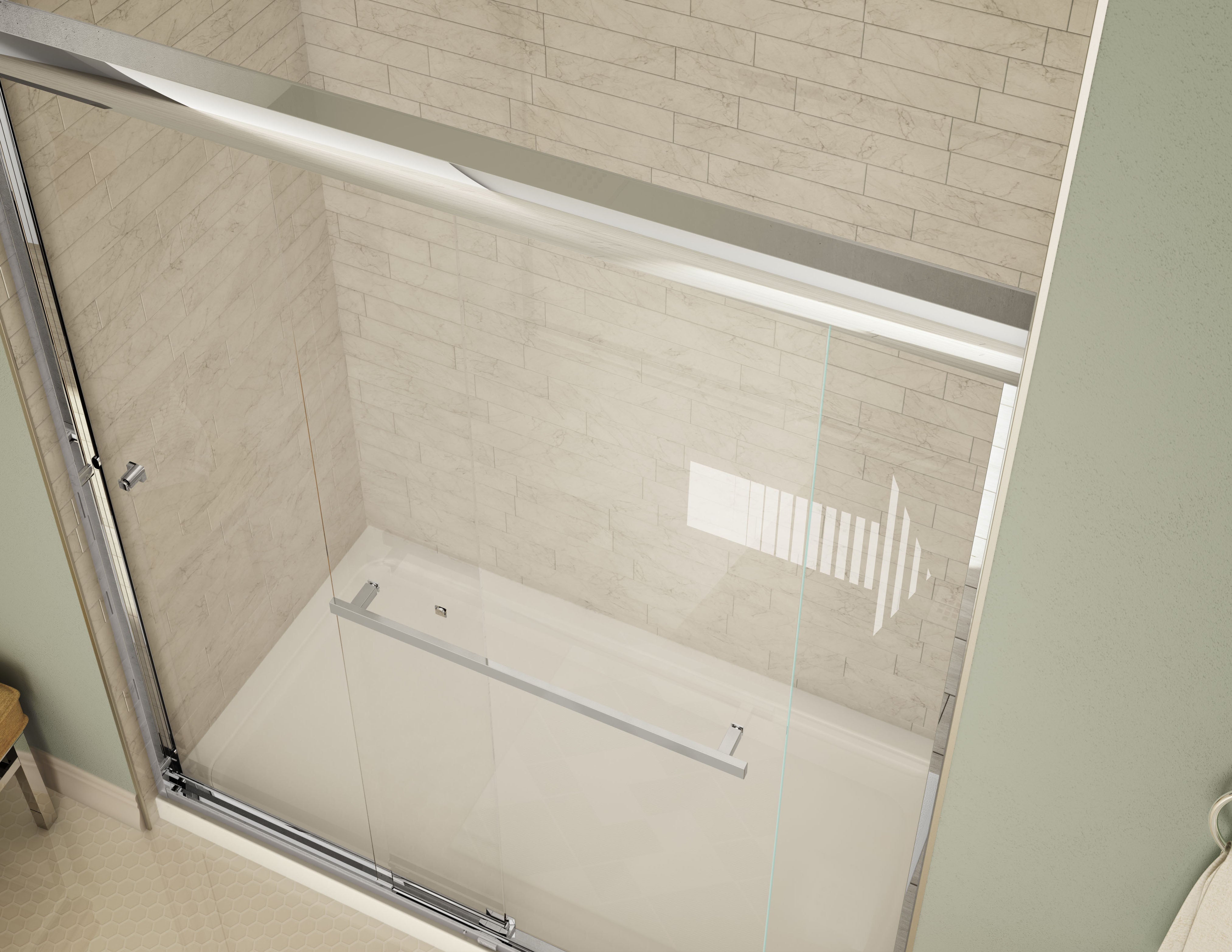 Maax Kameleon SC 55-59 x 57 in. 6 mm Bypass Tub Door