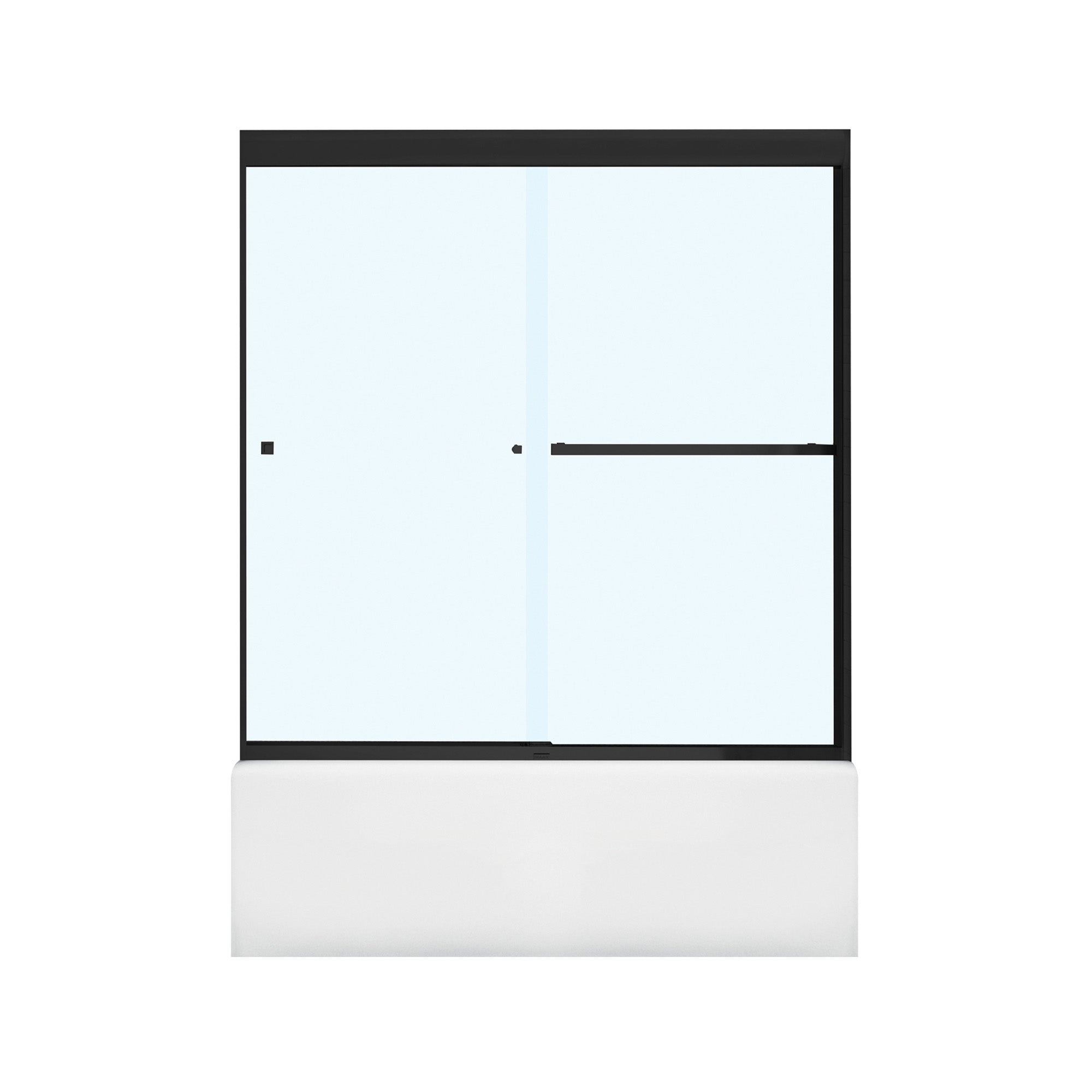 Maax Kameleon SC 55-59 x 57 in. 8 mm Bypass Tub Door for Alcove Installation with Clear glass