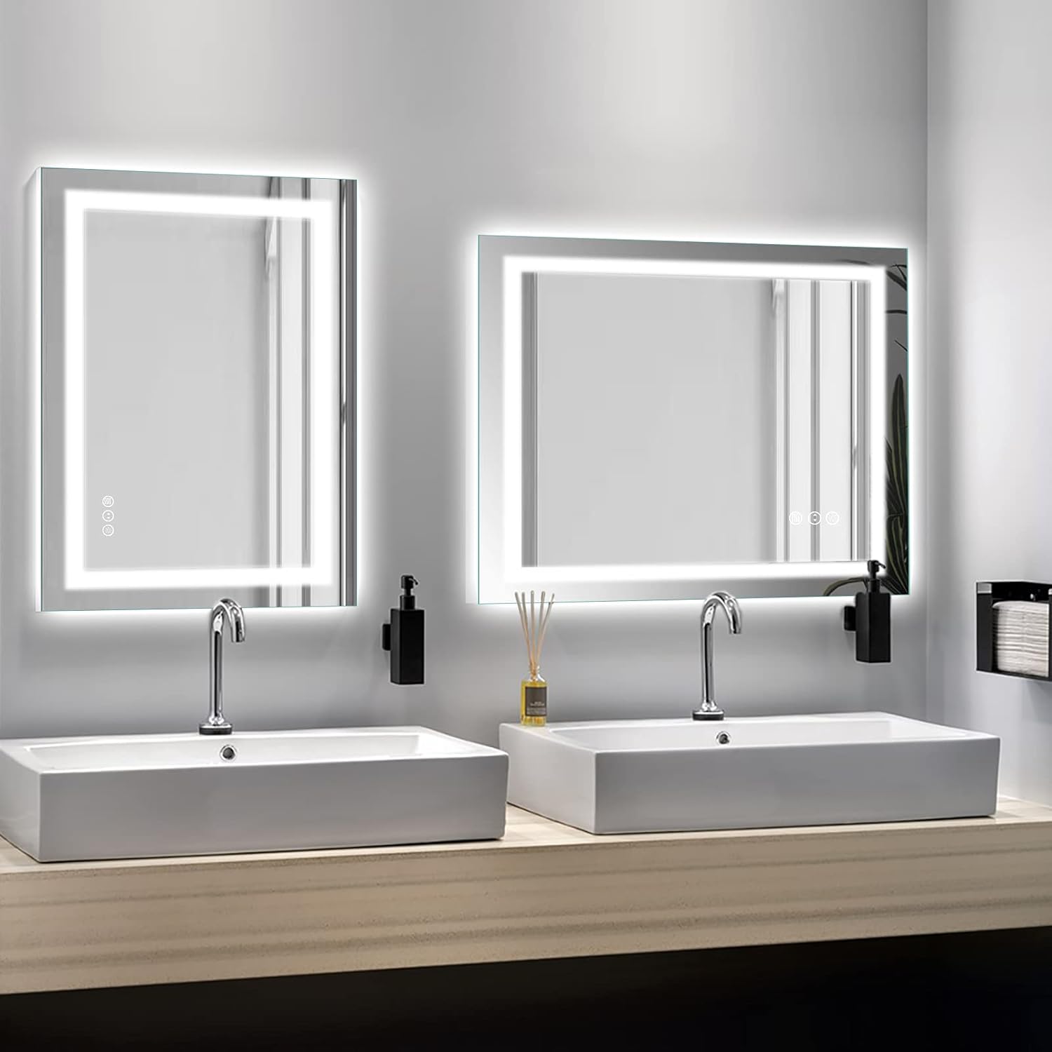 Chans Furniture  Aurora LED Bathroom Vanity Mirror