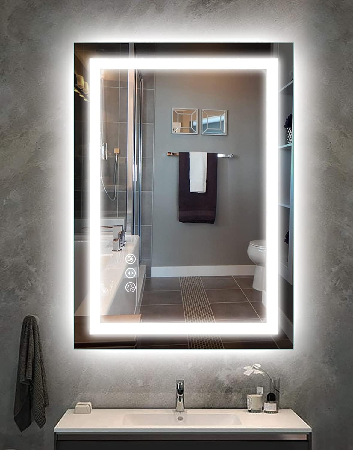 Chans Furniture  Aurora LED Bathroom Vanity Mirror