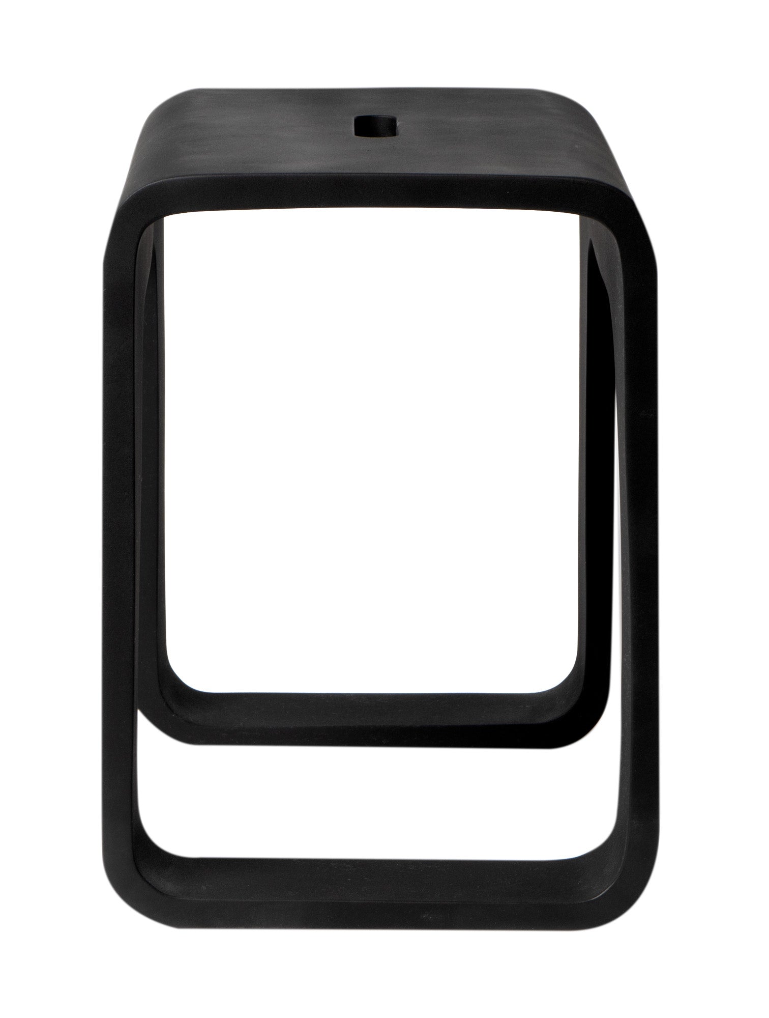 ALFI brand  ABST99BM Black Matte Solid Surface Resin Bathroom / Shower Stool