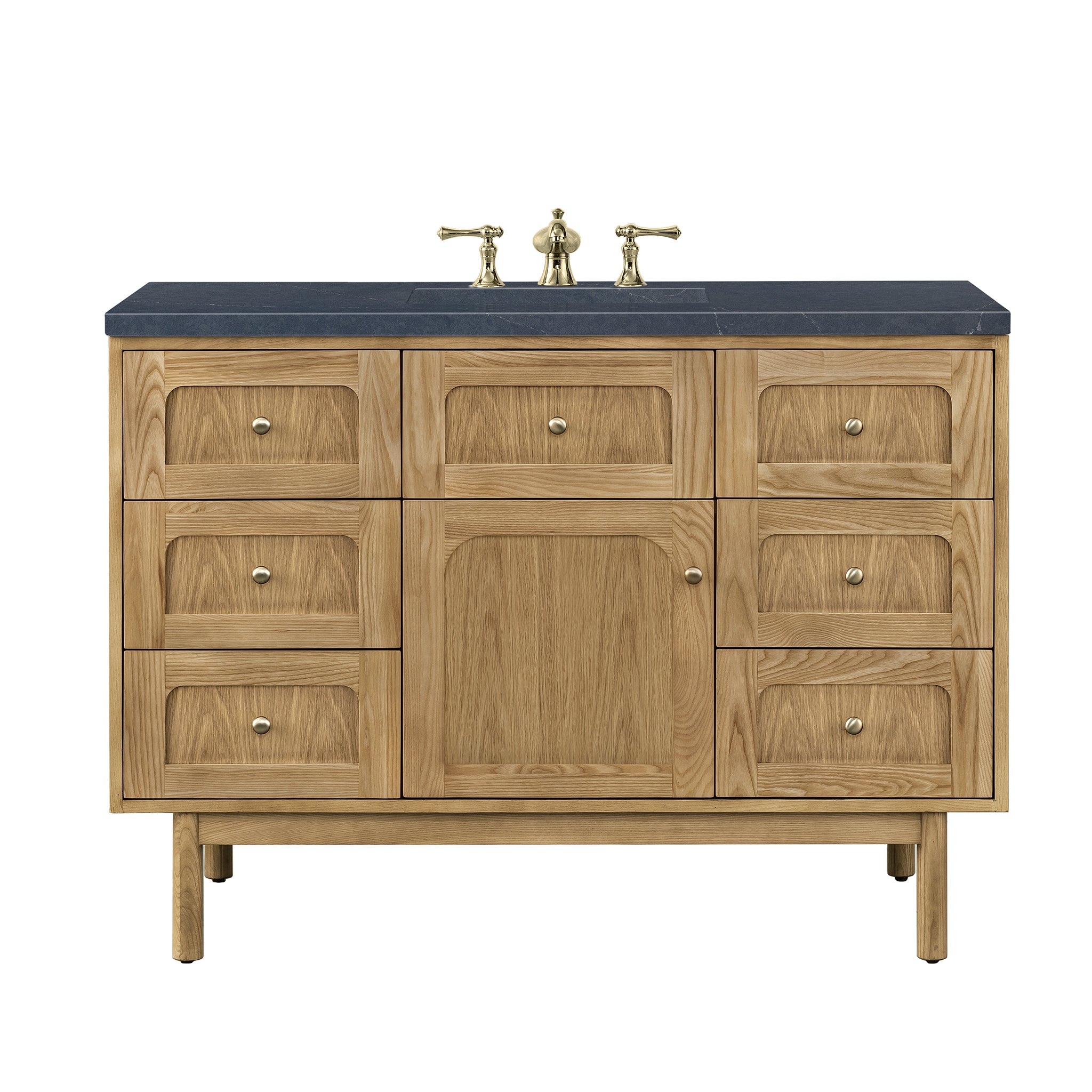 James Martin Laurent 48" Single Vanity in Light Natural Oak with 3cm Countertop