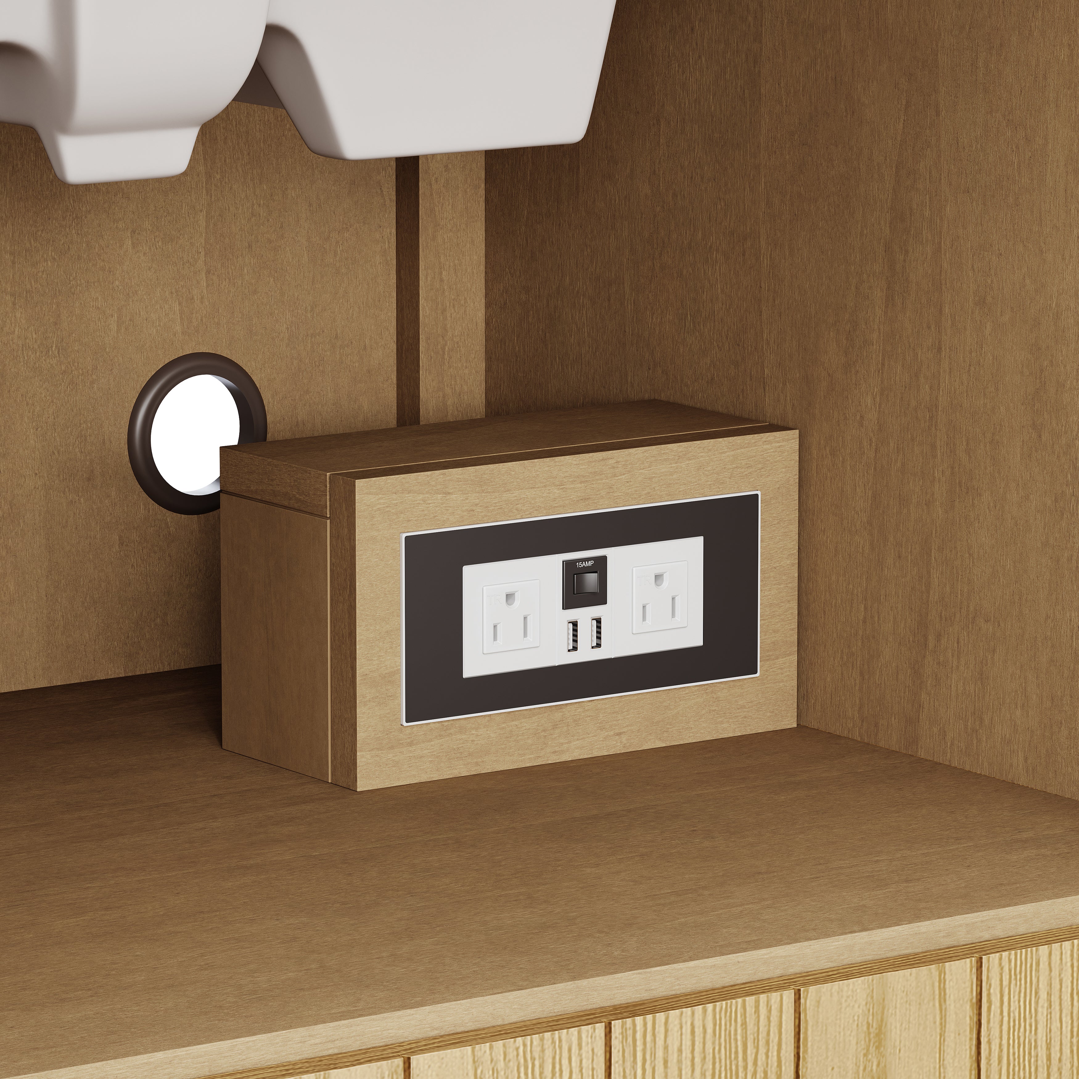 James Martin Hudson 30" Single Vanity in Light Natural Oak with 3cm Countertop