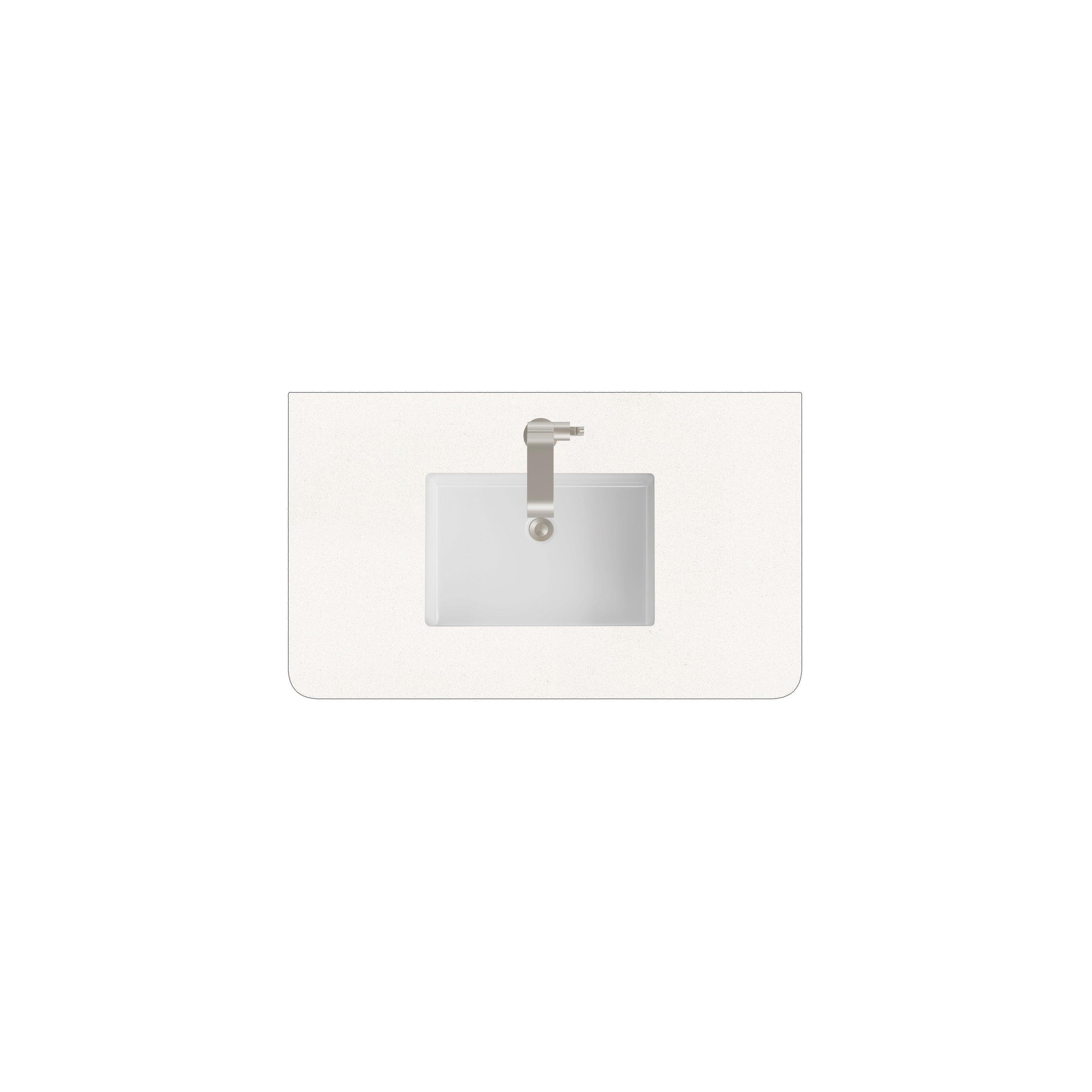 James Martin 36" Single Radius Cut Top with Sink, 3cm